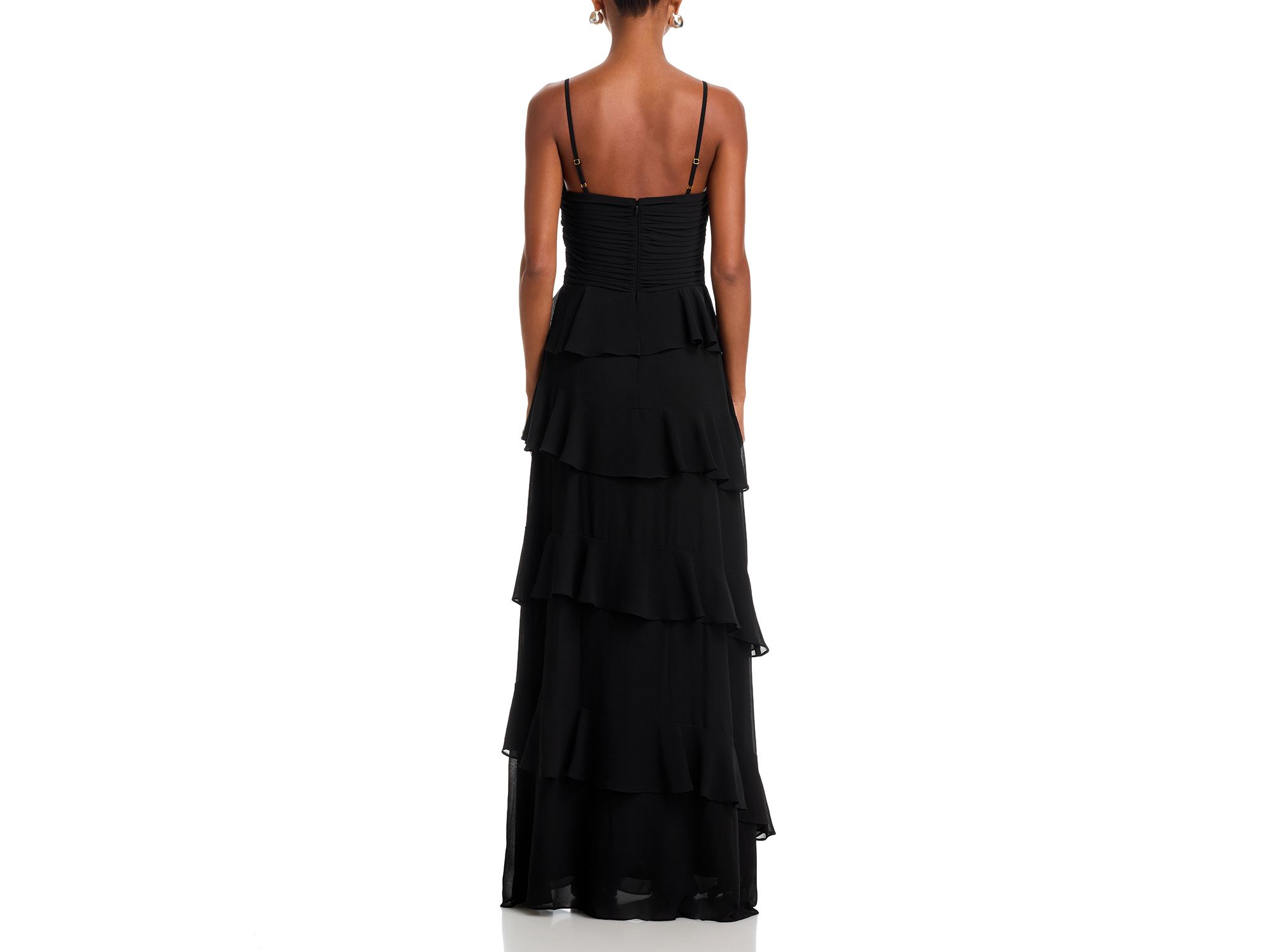 Chiffon Tiered Ruffled Dress - Exclusive — Image 4
