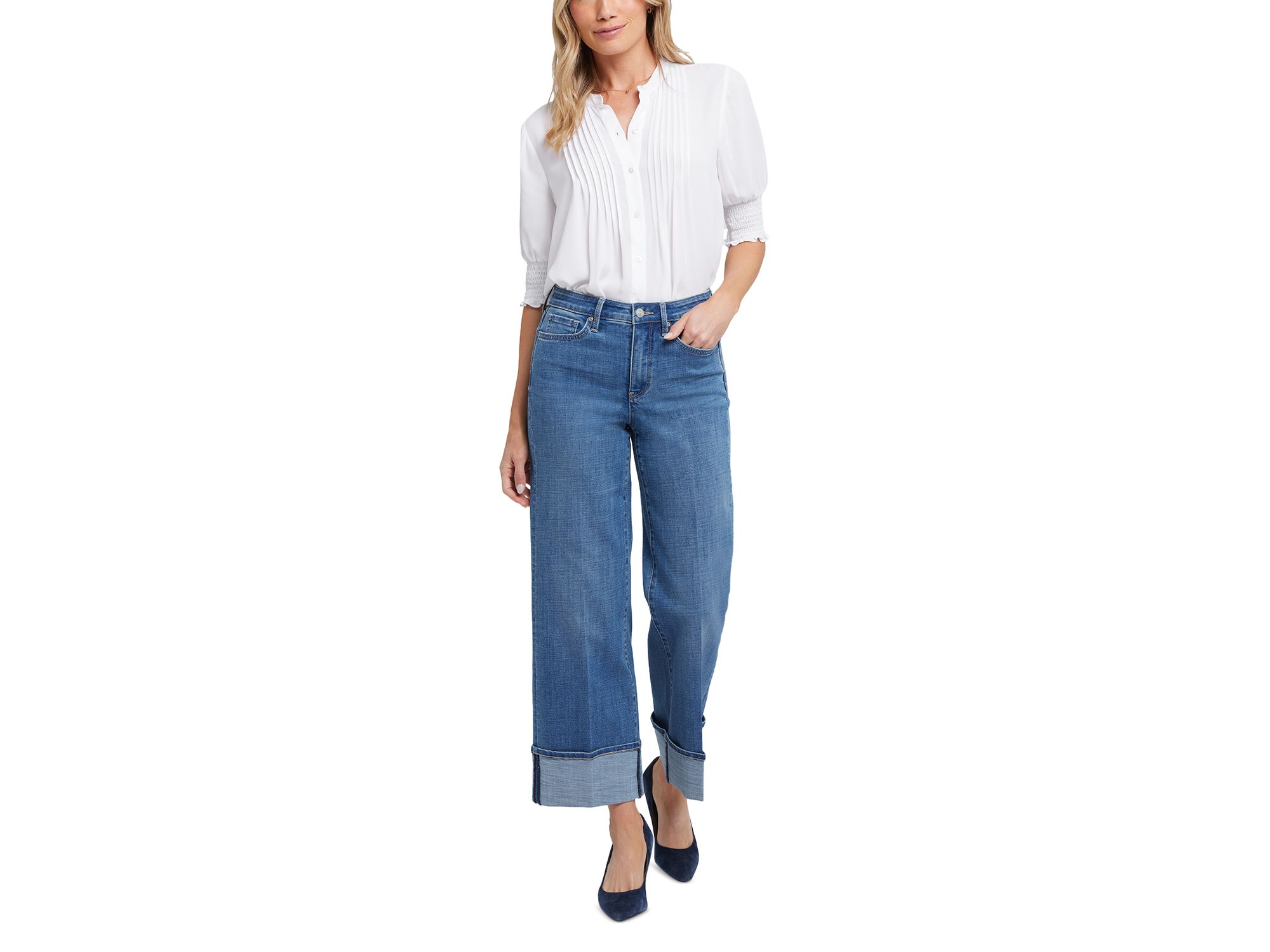 Teresa Wide Leg Jeans in Stillwater — Image 4