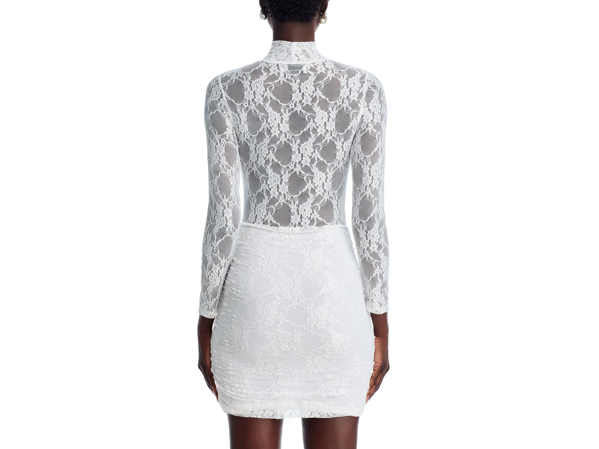 Drop Waist Lace Mini Dress — Image 3