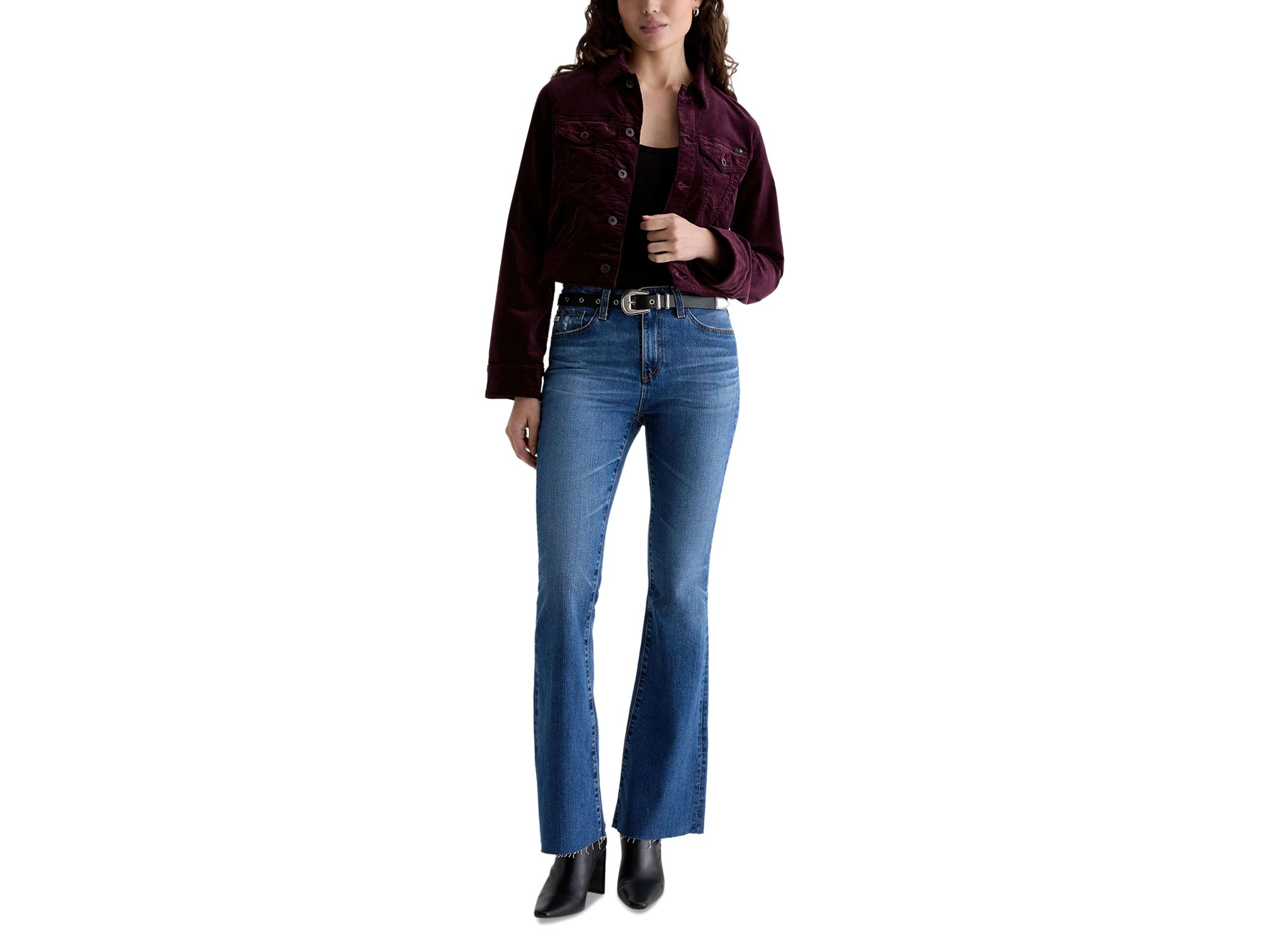 Farrah Mid Rise Bootcut Jeans in 15 Years Prague — Image 8
