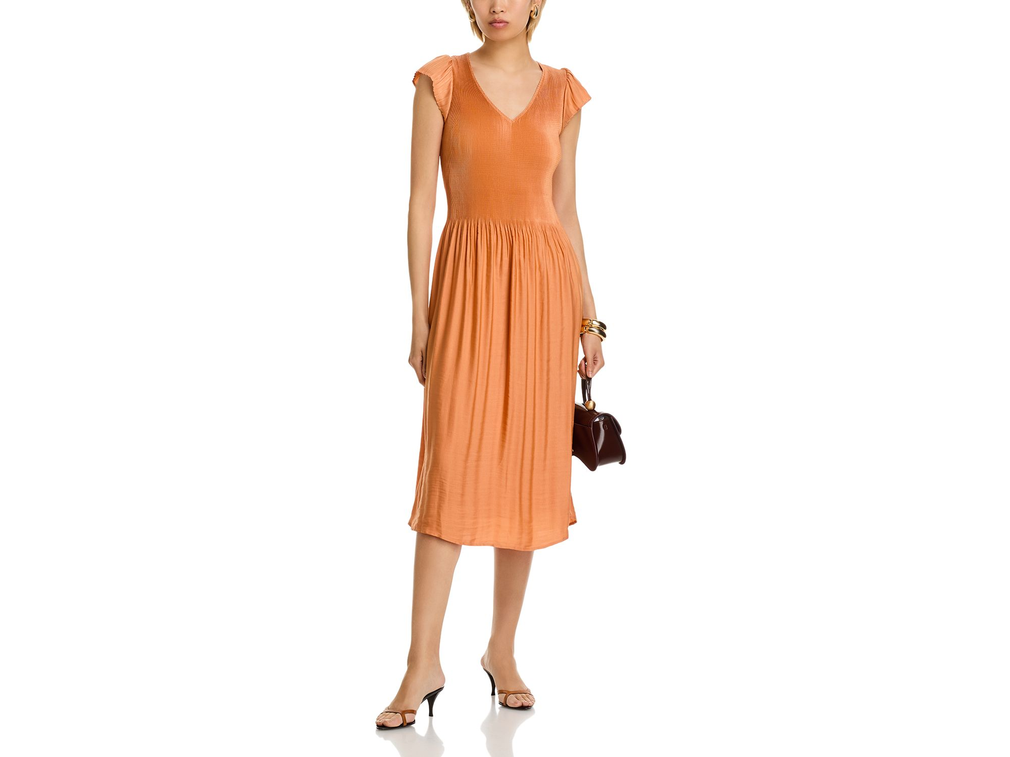 Flutter Sleeve Midi Dress — Image 4