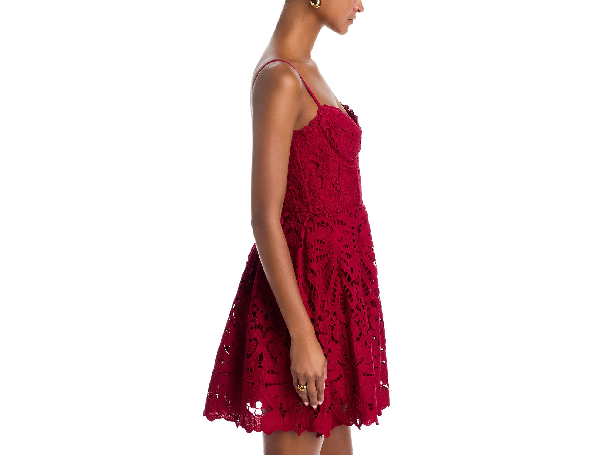 Lace Bustier Sleeveless Dress - Exclusive — Image 4
