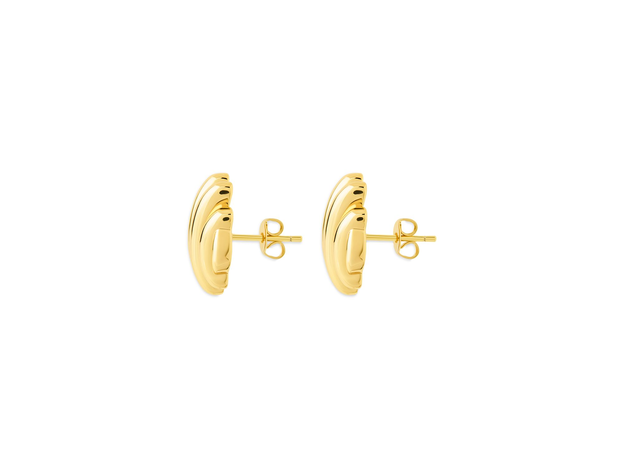 Rudy Textured Stud Earrings — Image 4