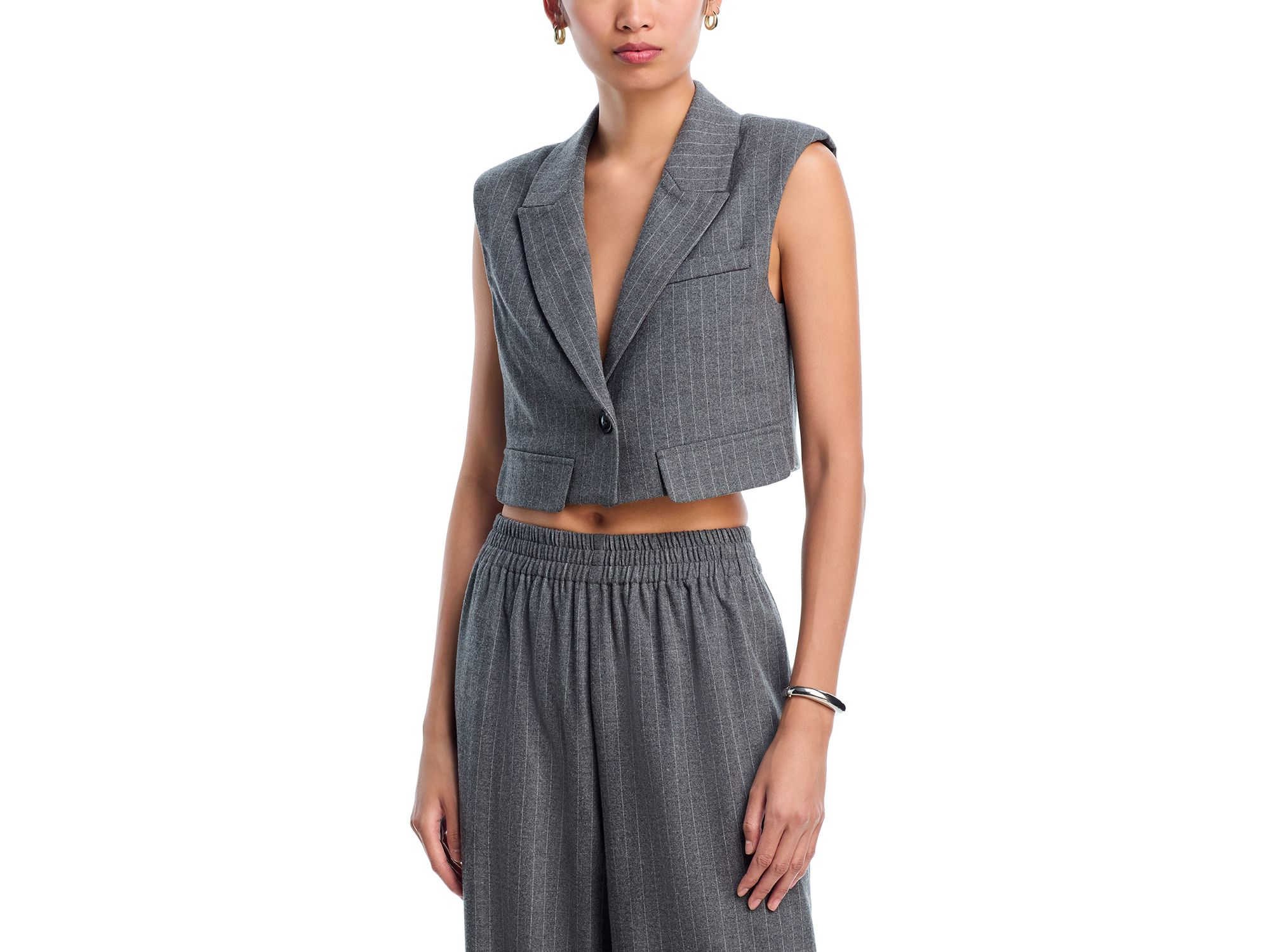 Cropped Vest & Wide Leg Pants - Exclusive — Image 6