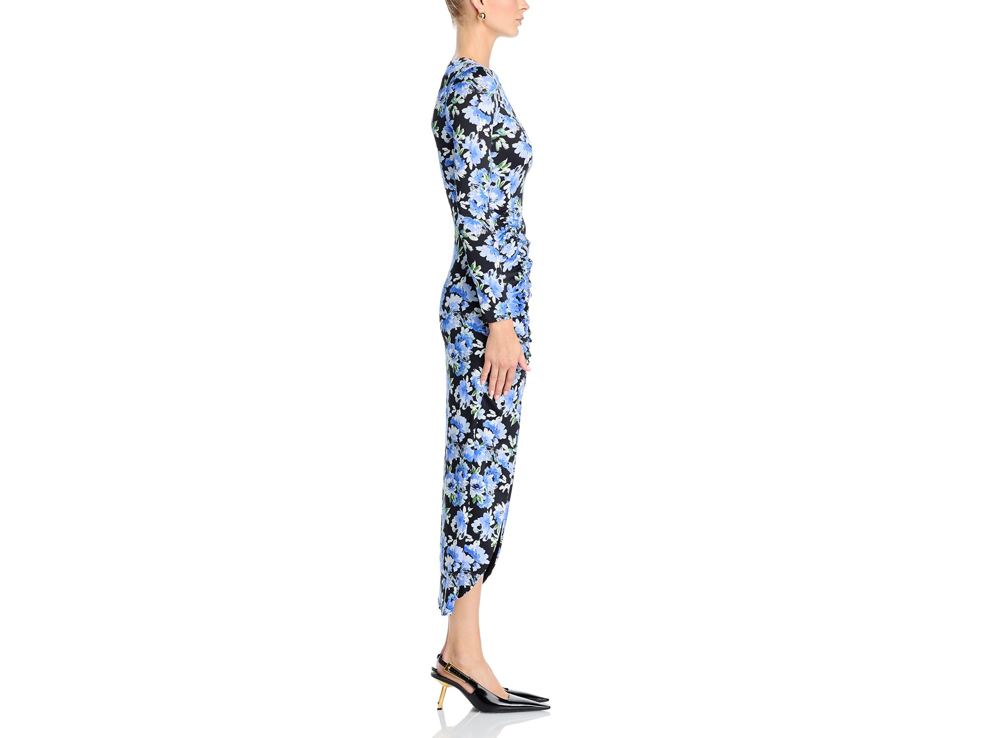 Ruched Midi Dress - Exclusive — Image 5