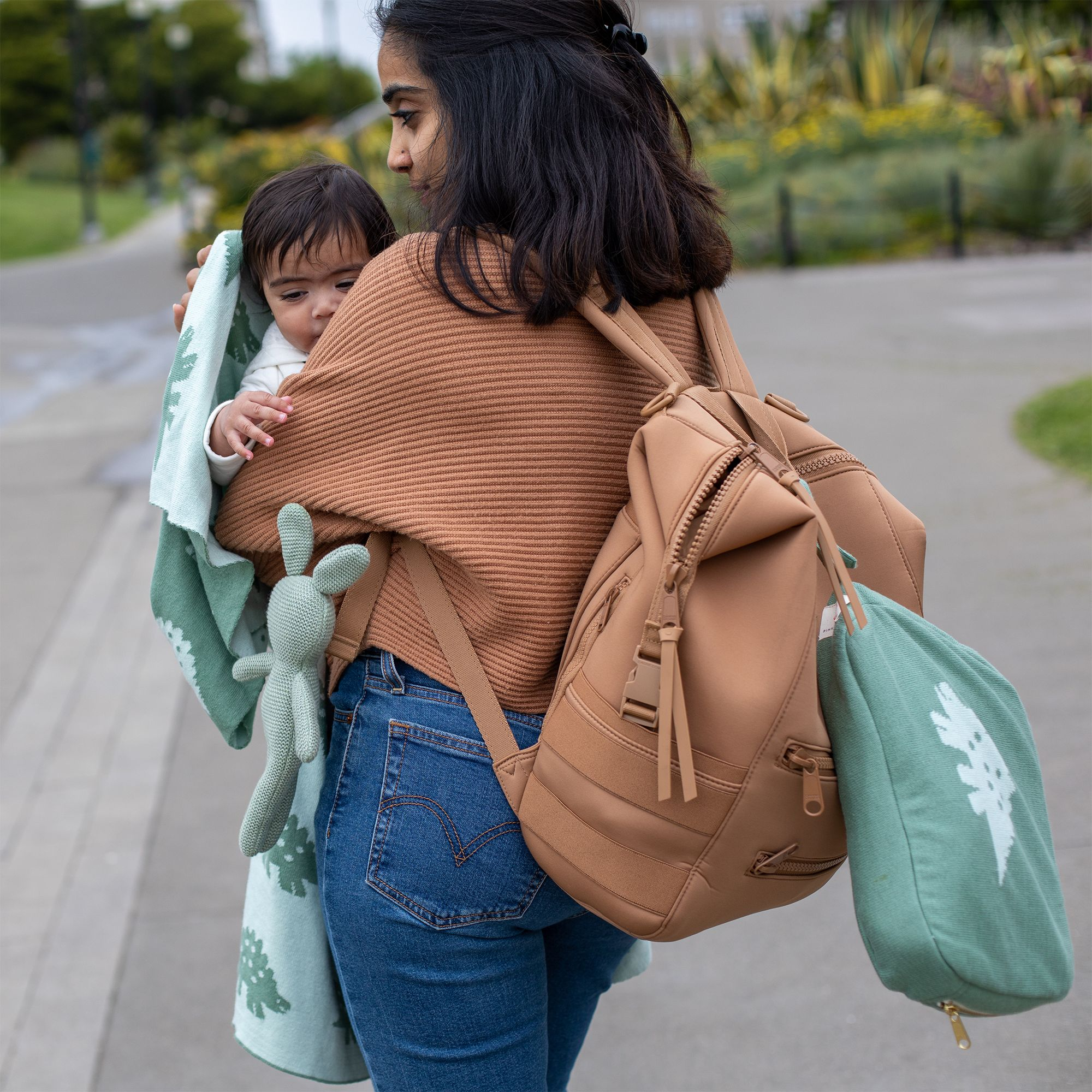 Dinosaur Baby Blanket & Travel Pouch Set - Image 1