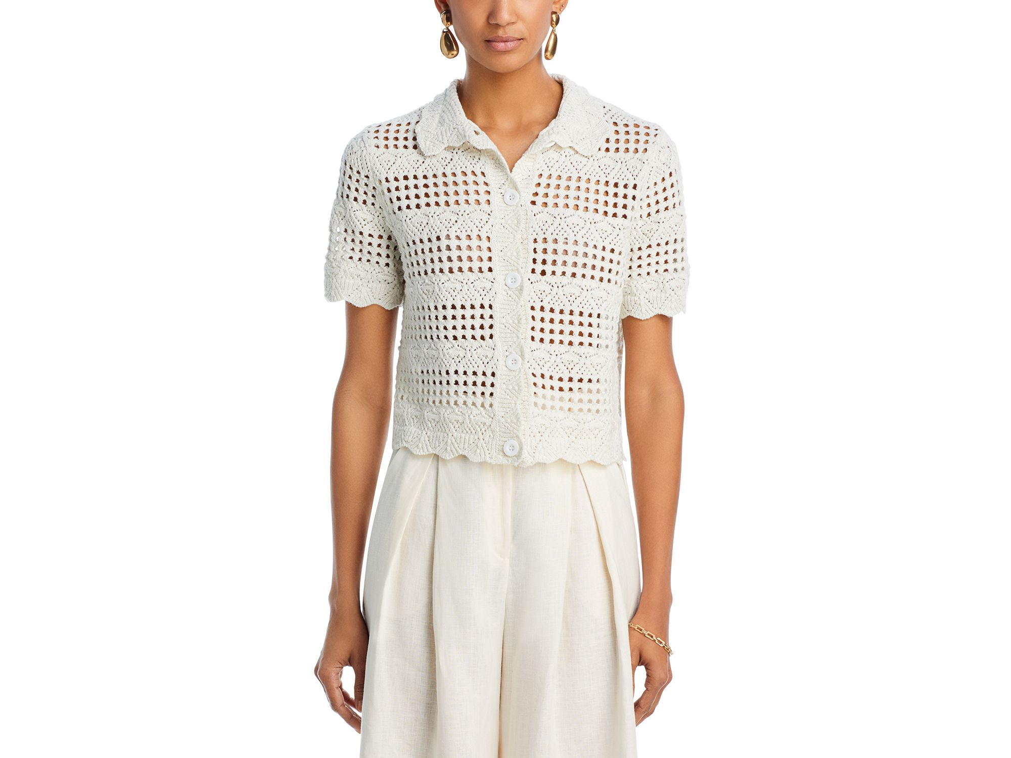 Crochet Knit Shirt - Exclusive — Image 6