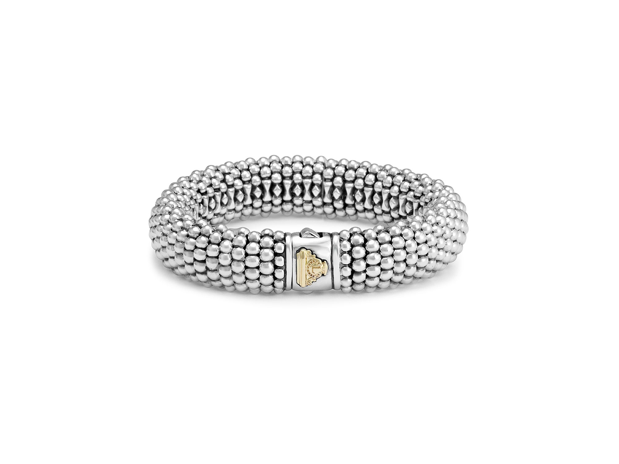 Sterling Caviar Oval Link Bracelet — Image 5