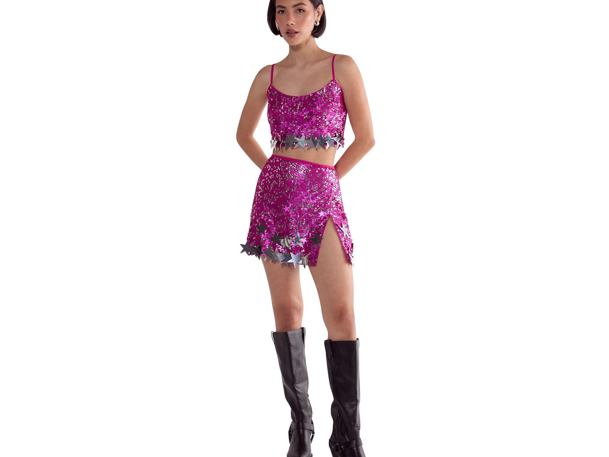 Limited Embellished Star Trim Mini Skirt — Image 4
