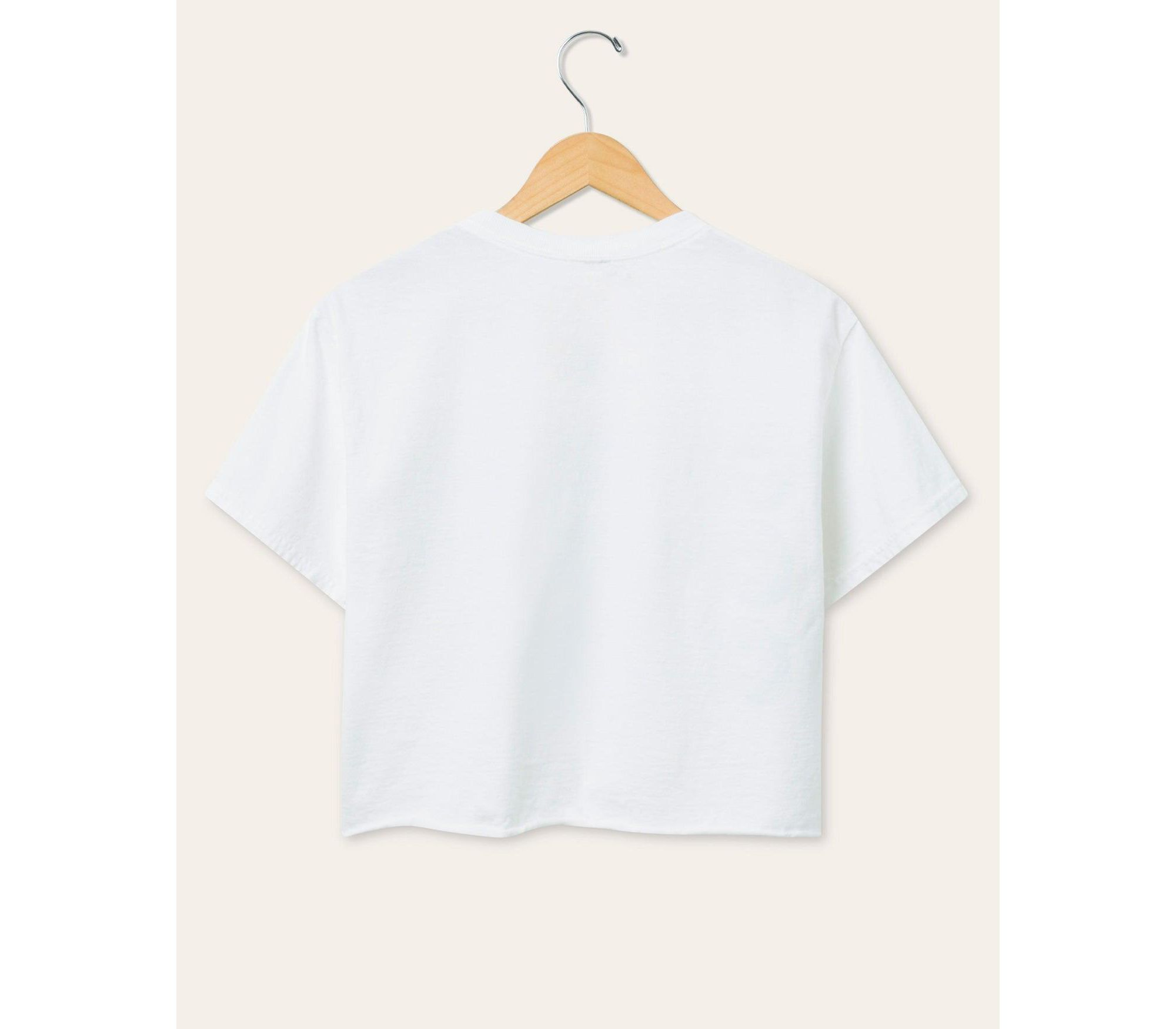 Women's NFL New York Giants Repeat Glitter Flea Market Crop Tee — Image 3