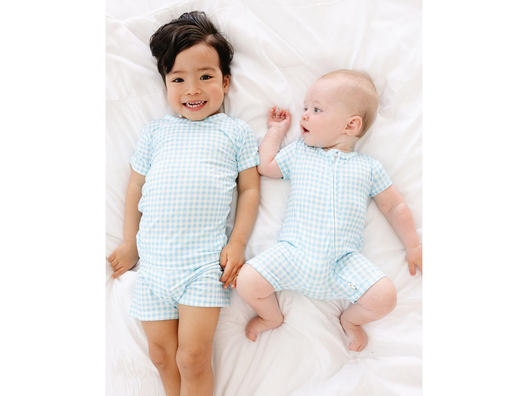 Boys' Harbor Gingham Bamboo Sleeper - Baby — Image 5