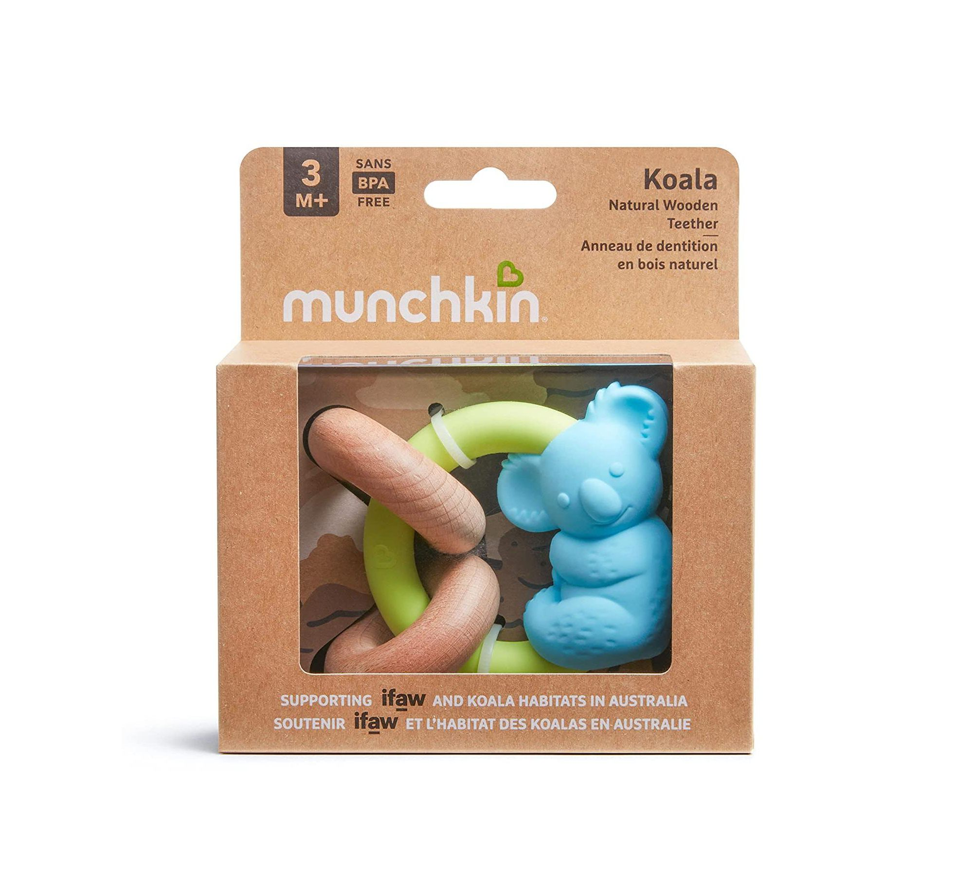 Wildlove Koala Natural Wooden Teether Toy — Image 3