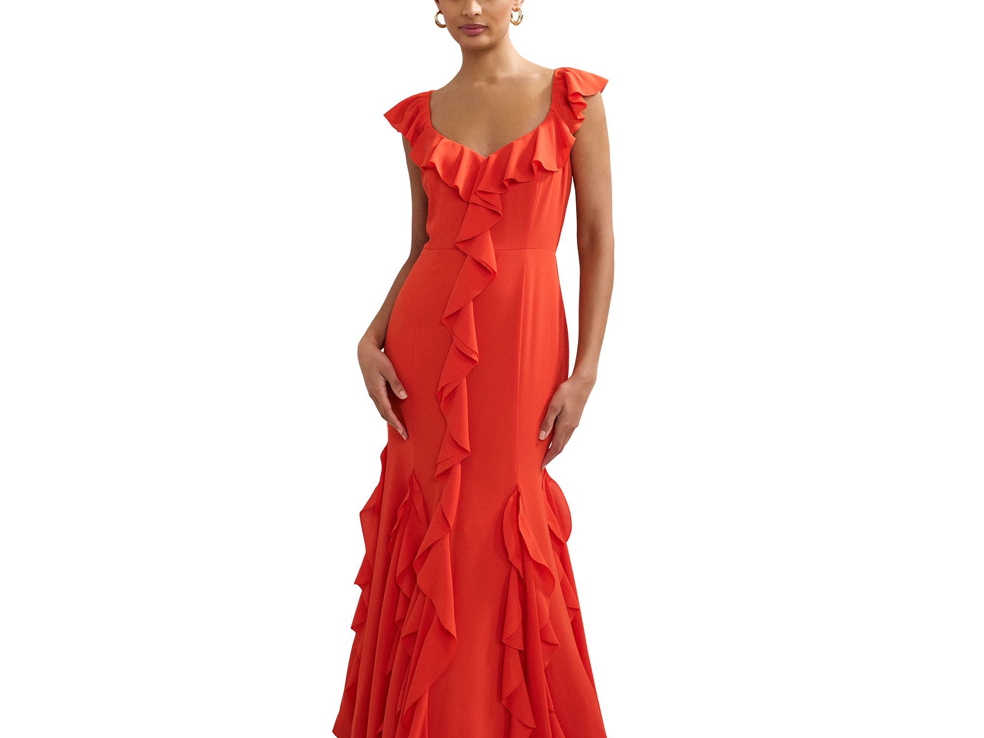 Lianah Ruffled Midi Dress — Image 6