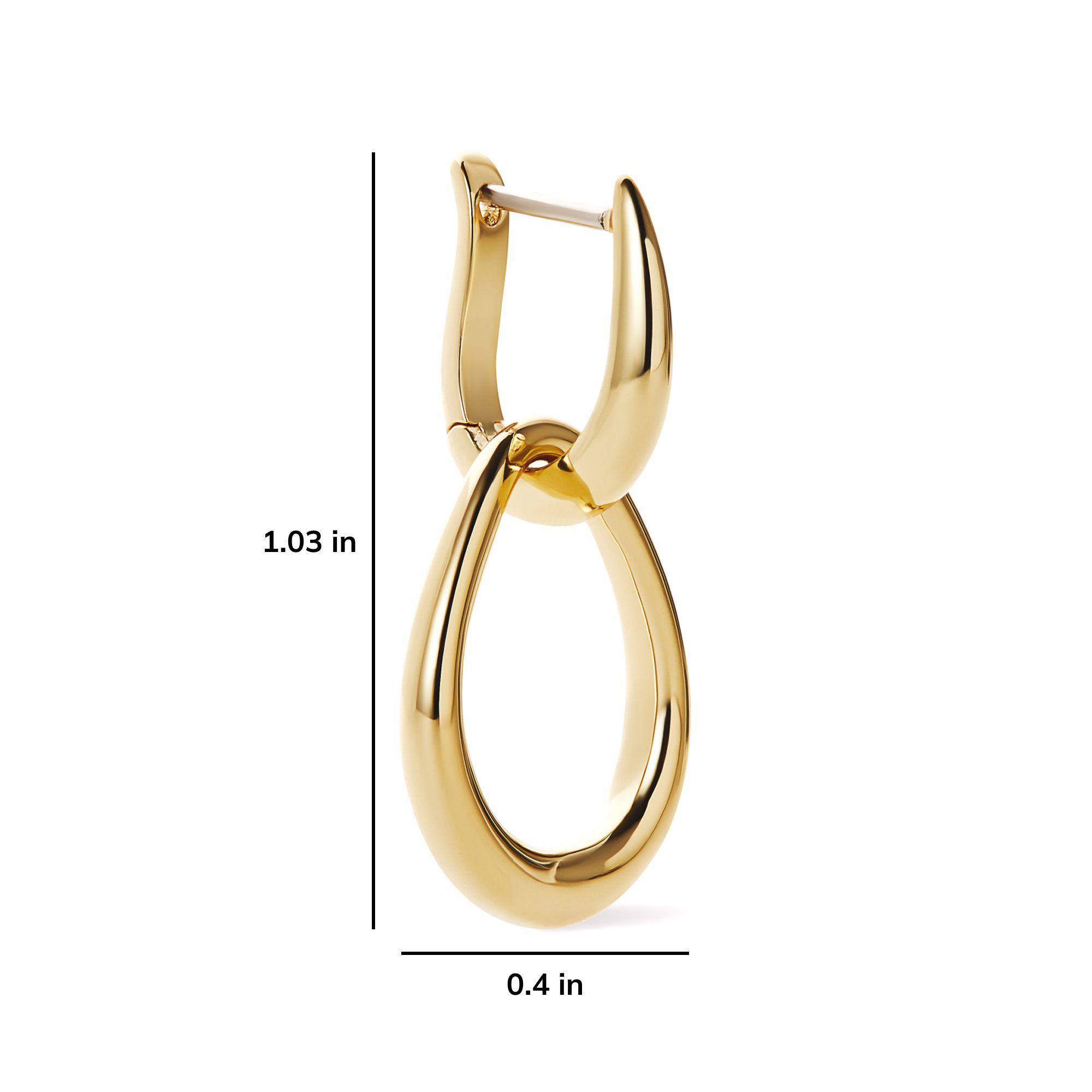 Gold Drop Earrings - Sage — Image 6