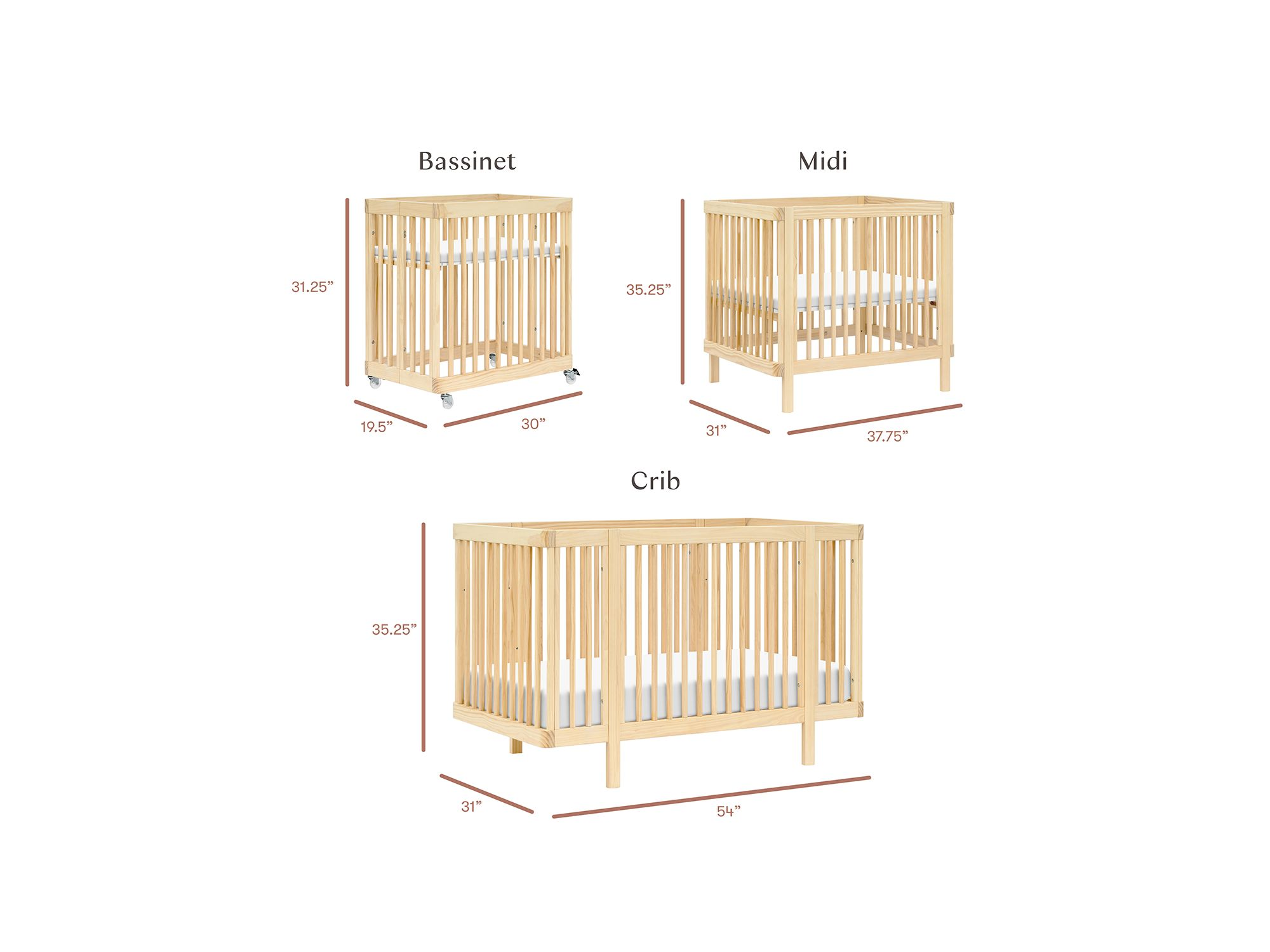 Pogo 8 in 1 Convertible Crib with All Stages Conversion Kits — Image 18