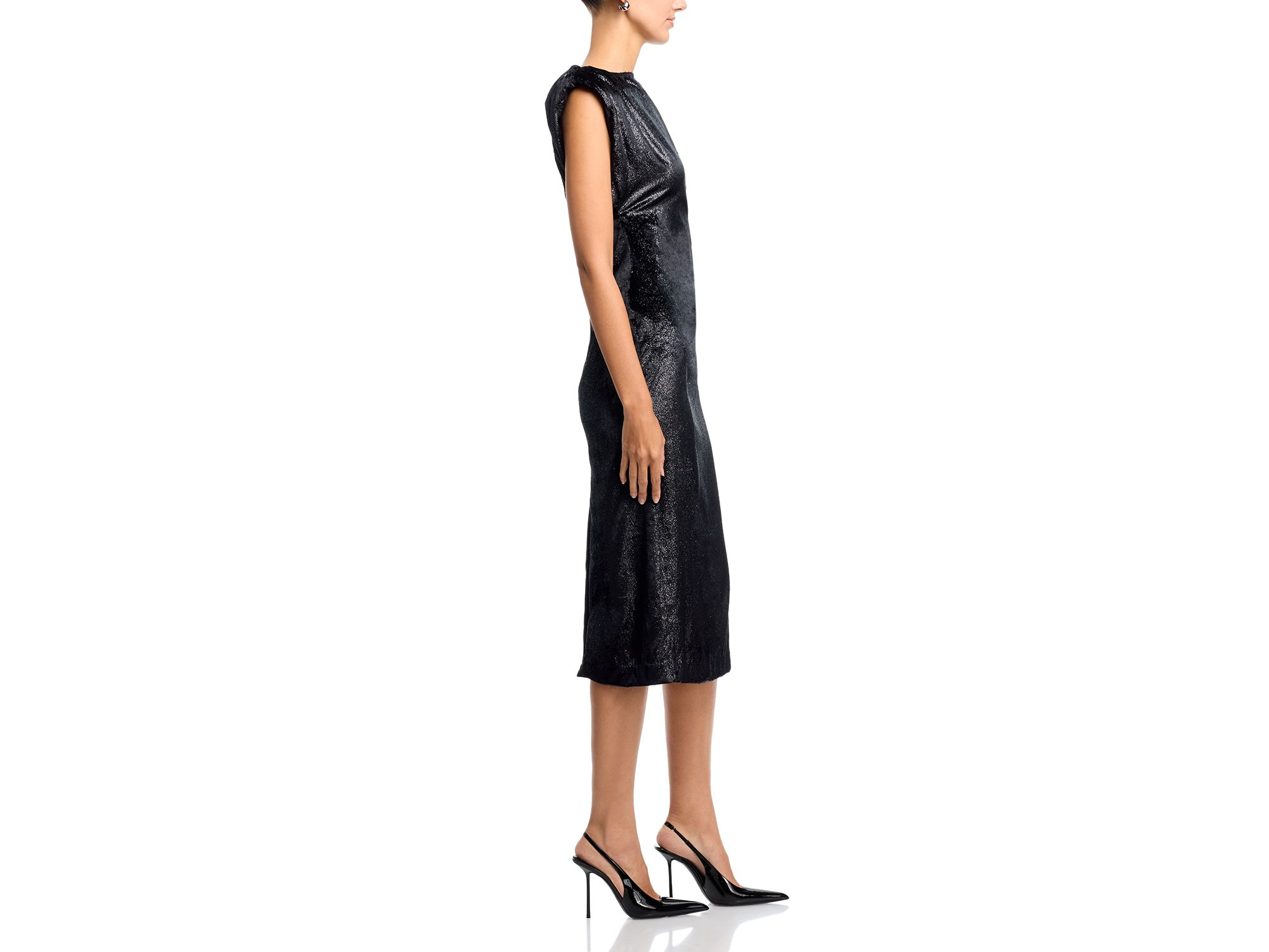 Metallic Velvet Dress — Image 5