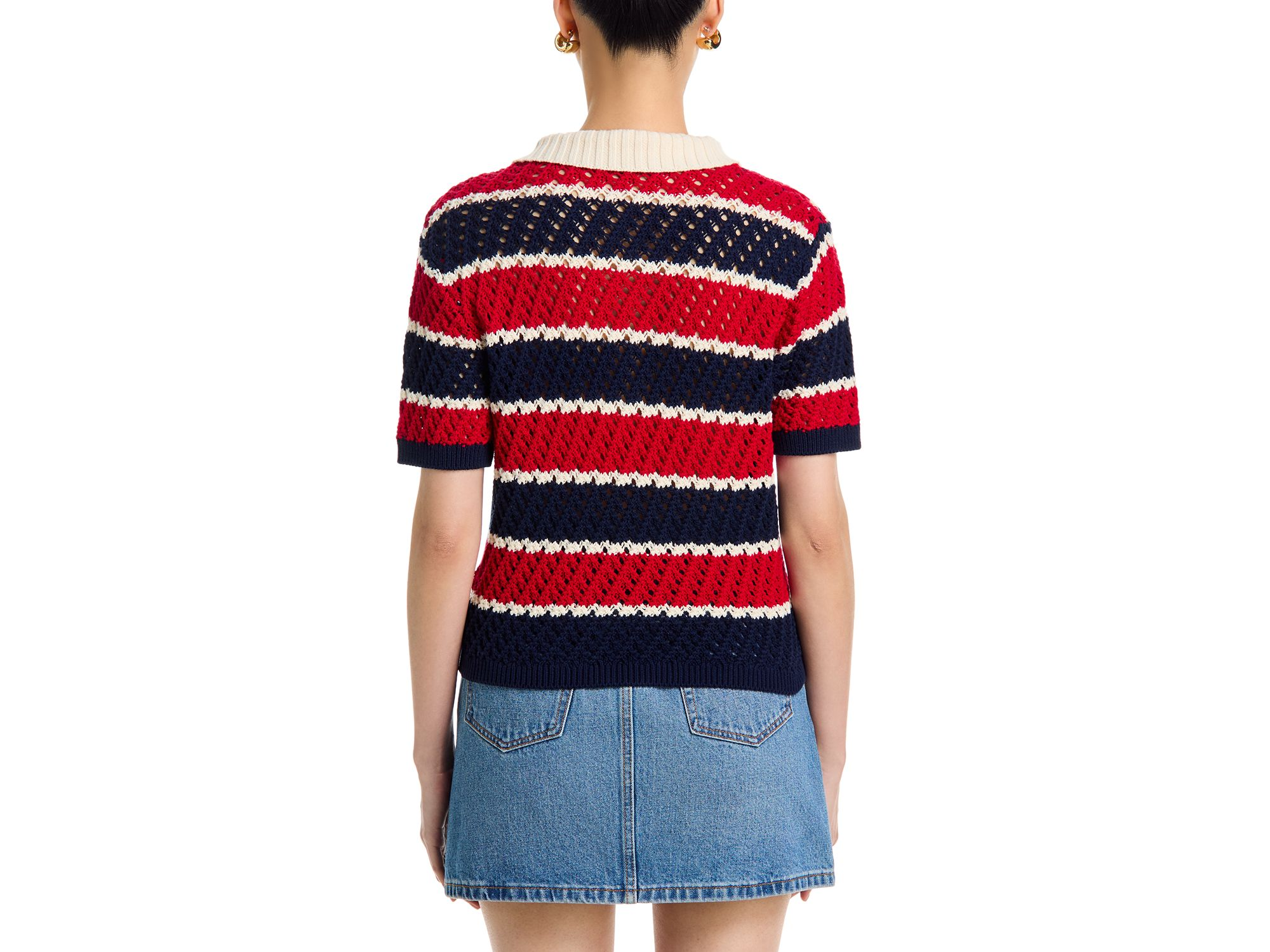 Striped Short Sleeved Rugby Sweater - Exclusive — Image 3