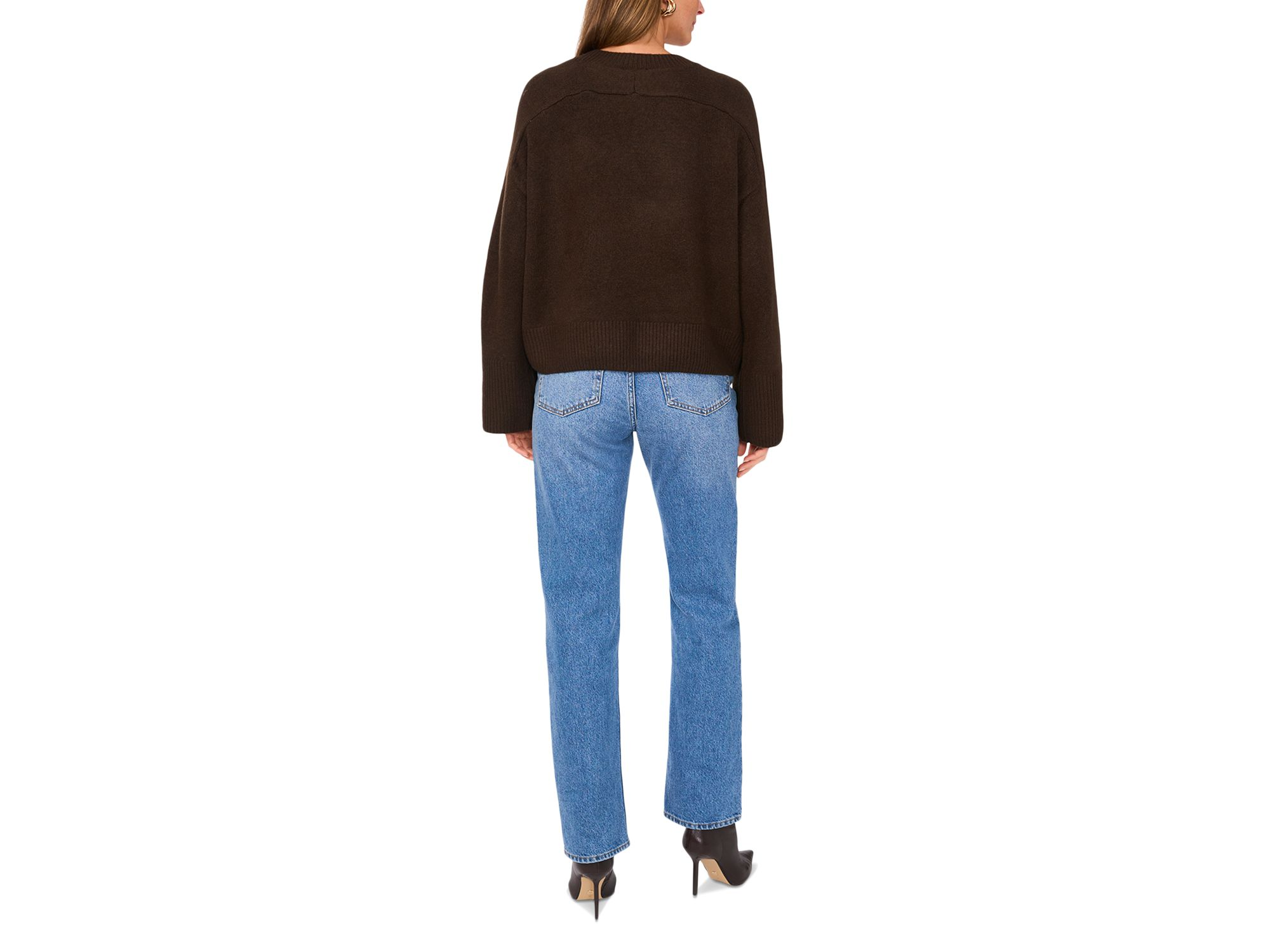 Raglan Wide Sleeve Crewneck Sweater — Image 3