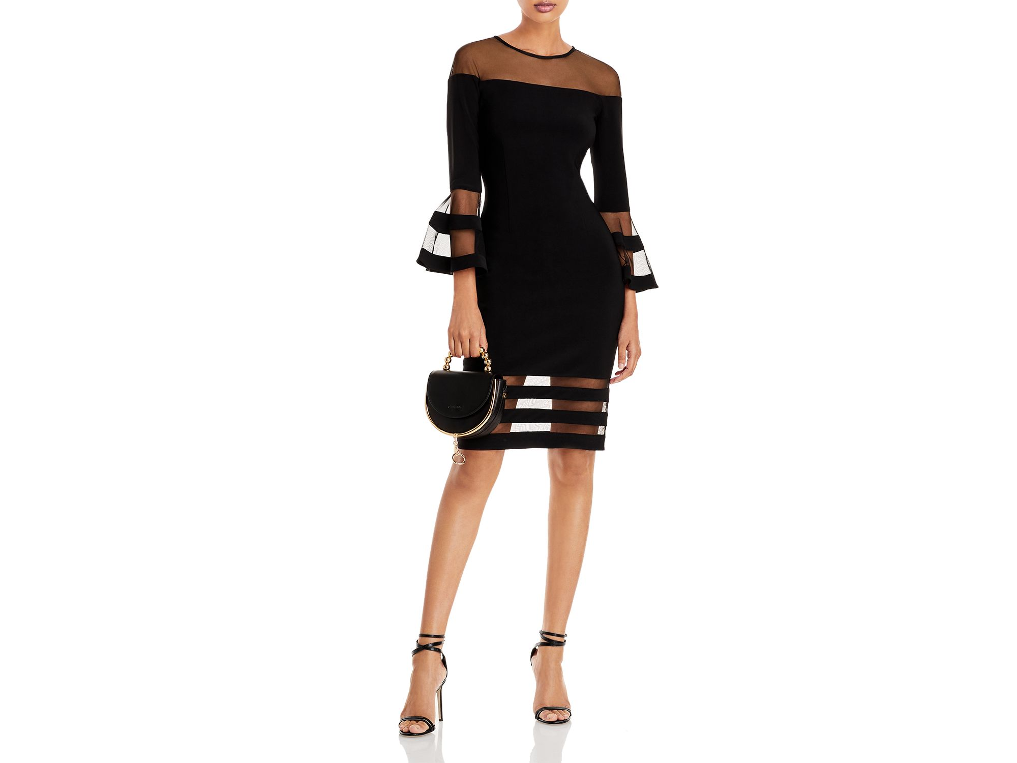 Bell-Sleeve Illusion Dress - Exclusive — Image 6