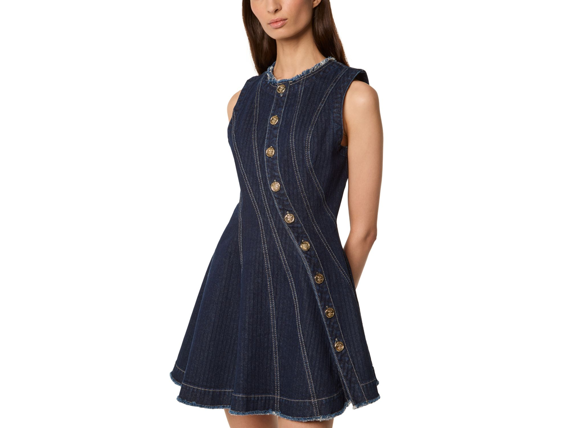 Roya Denim Mini Dress — Image 3