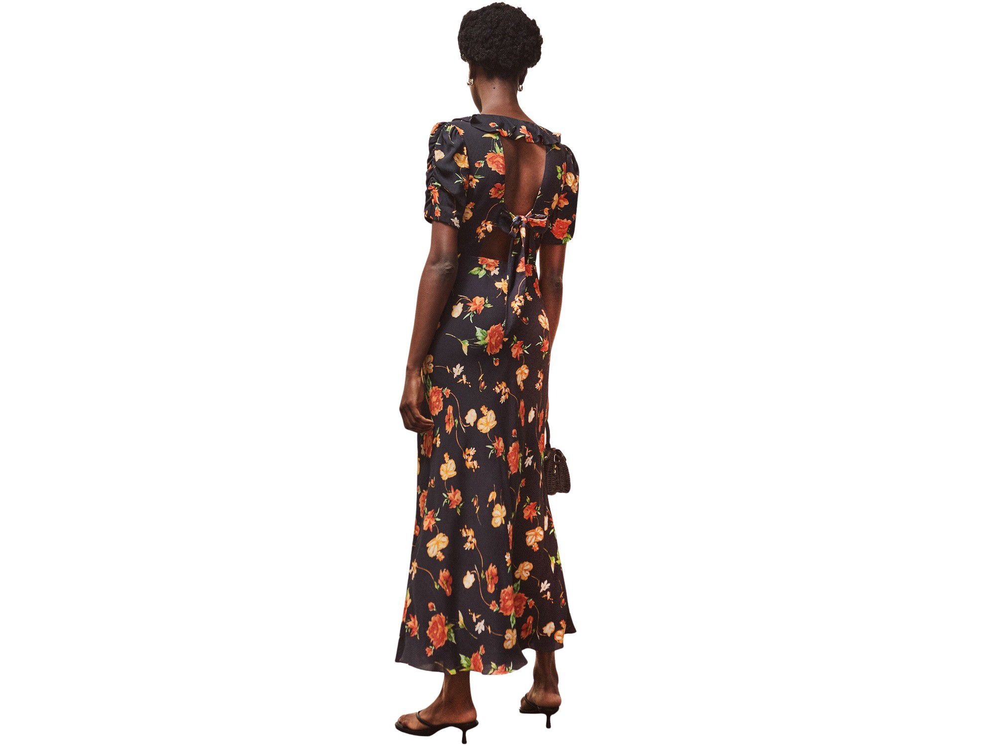 Floral Print Tie Back Dress — Image 4