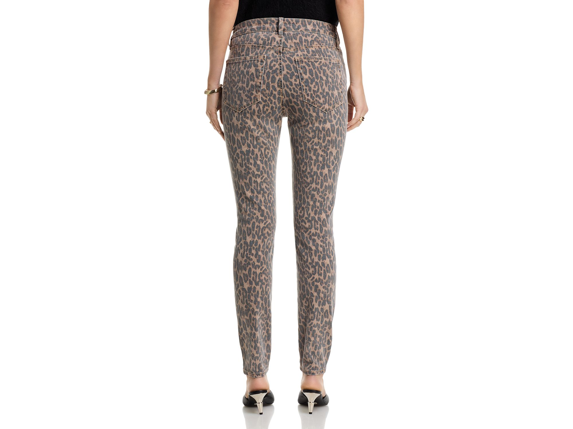 Leopard High Rise Skinny Jeans - Exclusive — Image 3