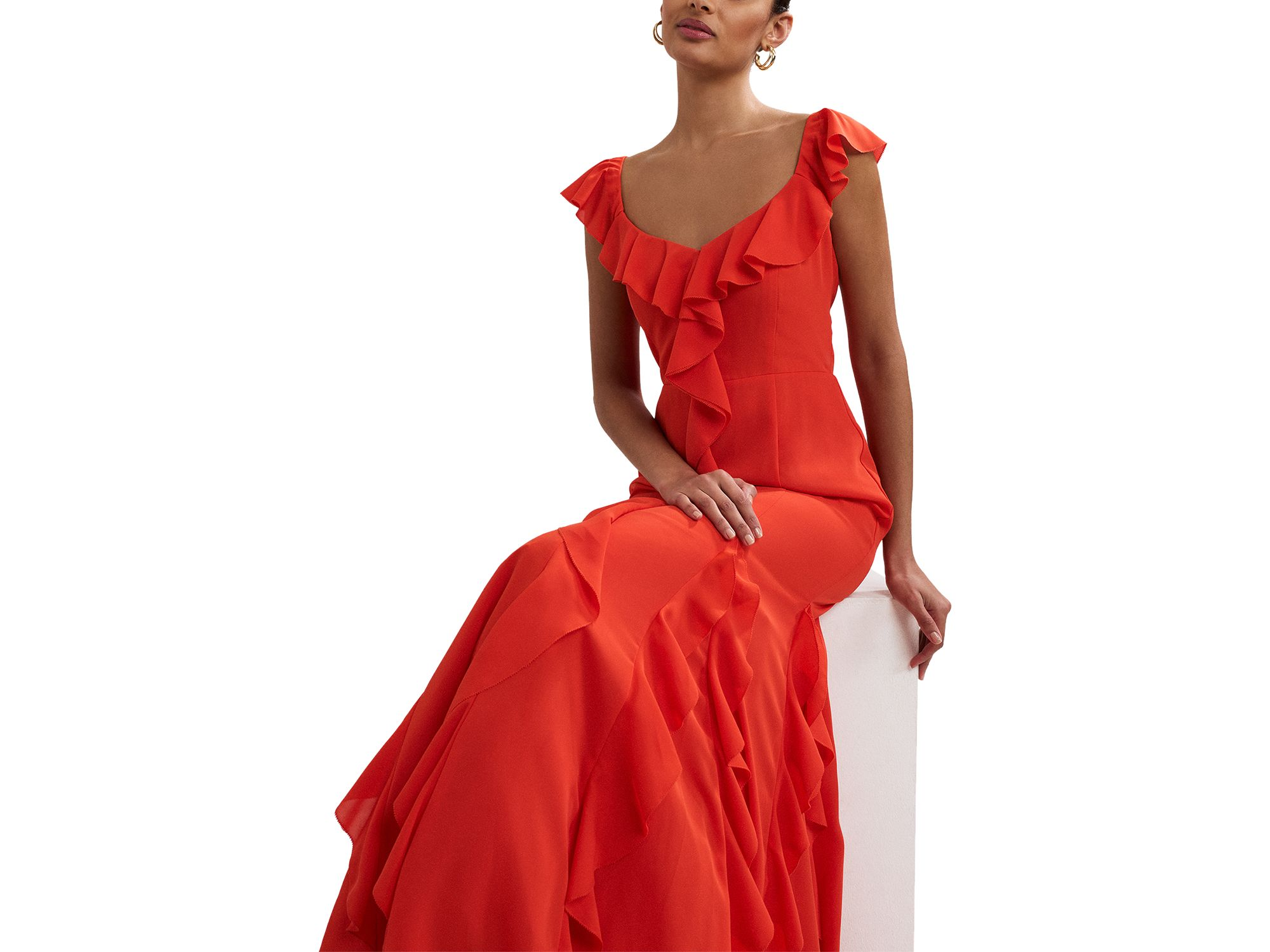 Lianah Ruffled Midi Dress — Image 5