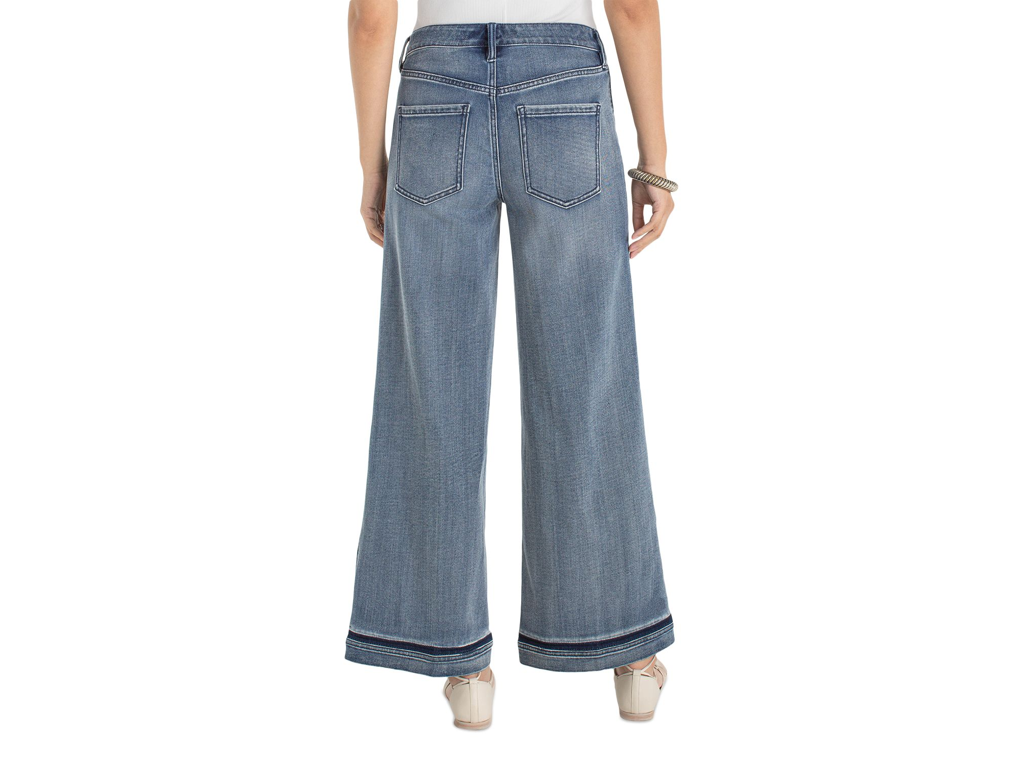 Super Stride Ultra Wide Leg Jeans in Reflection — Image 4