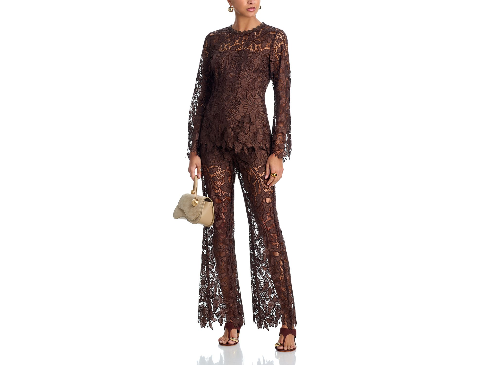Lace Long Sleeved Tunic Top - Exclusive — Image 4