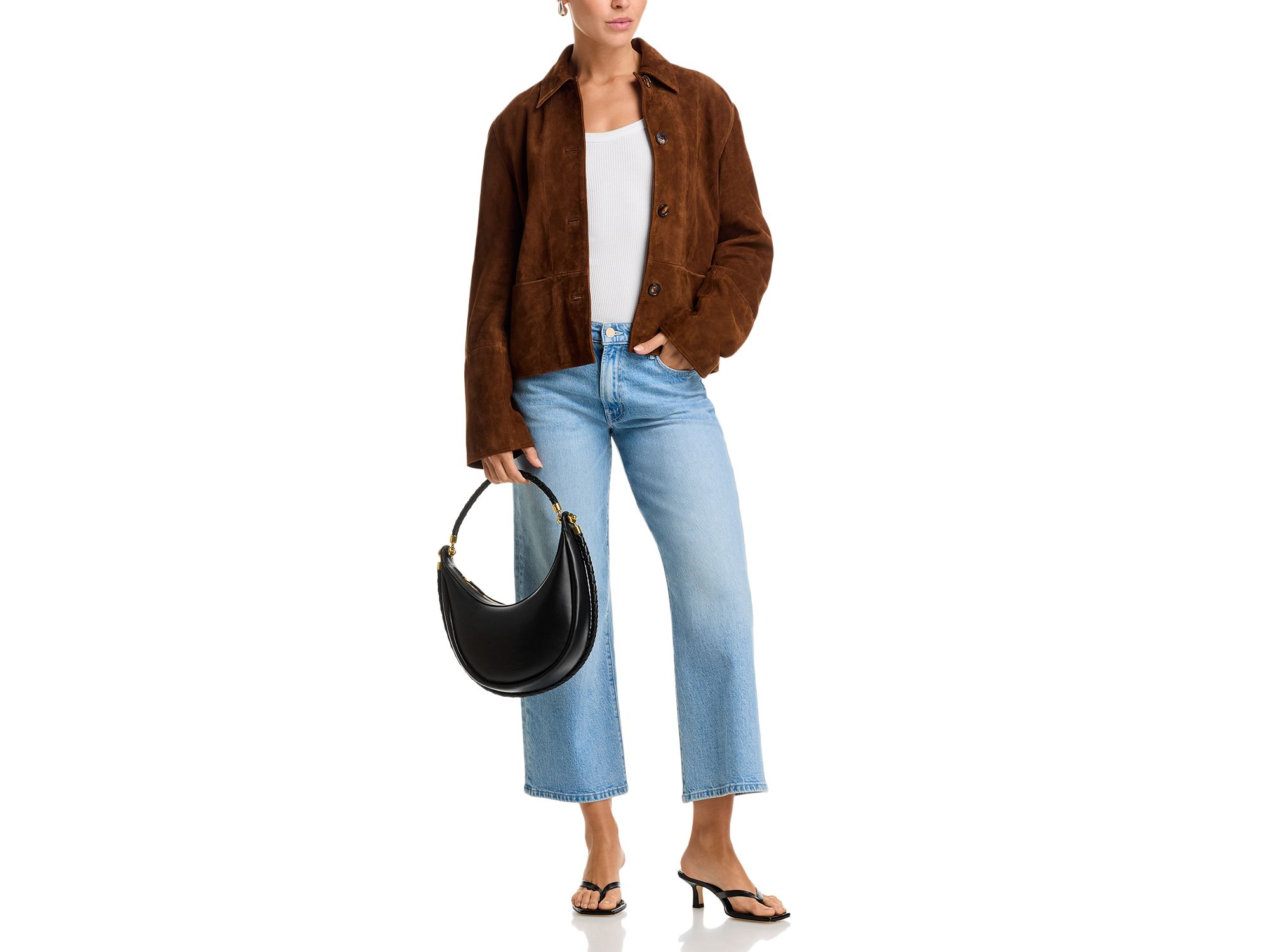 Petites Lil Mid Rise Ankle Jeans in Magic School Bus — Image 5