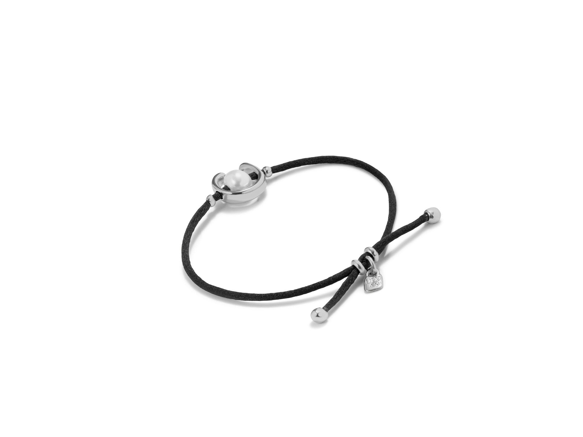 Black Cord Pearl Bracelet — Image 3