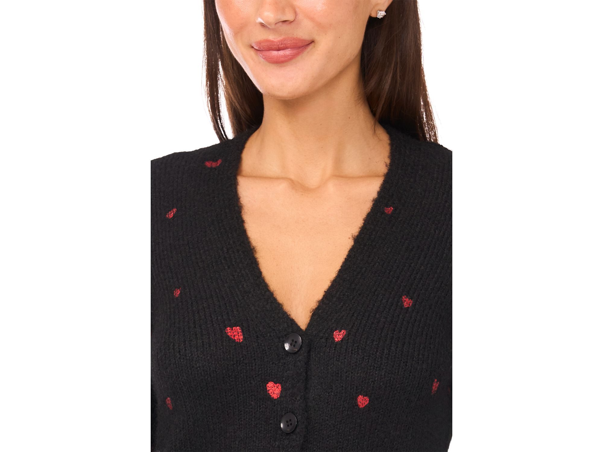 Foil Heart Cardigan — Image 3
