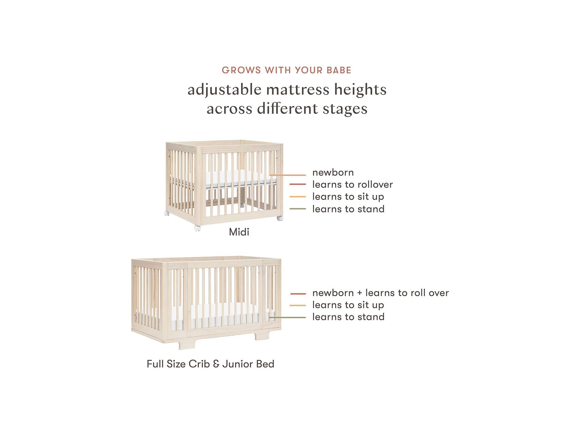 Yuzu 8 in 1 Convertible Crib With All Stages Conversion Kits — Image 5