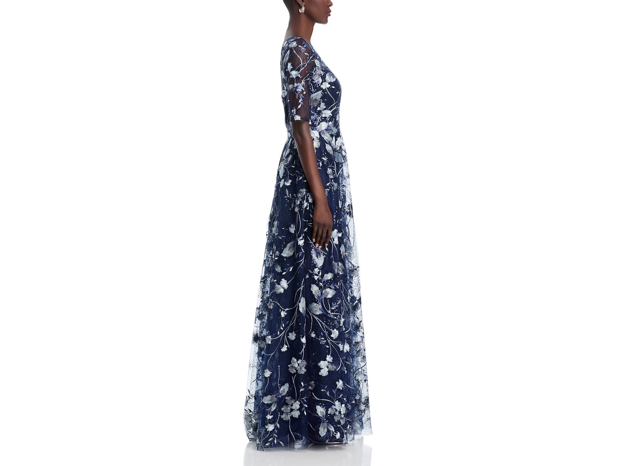 Floral Embroidered Gown — Image 7