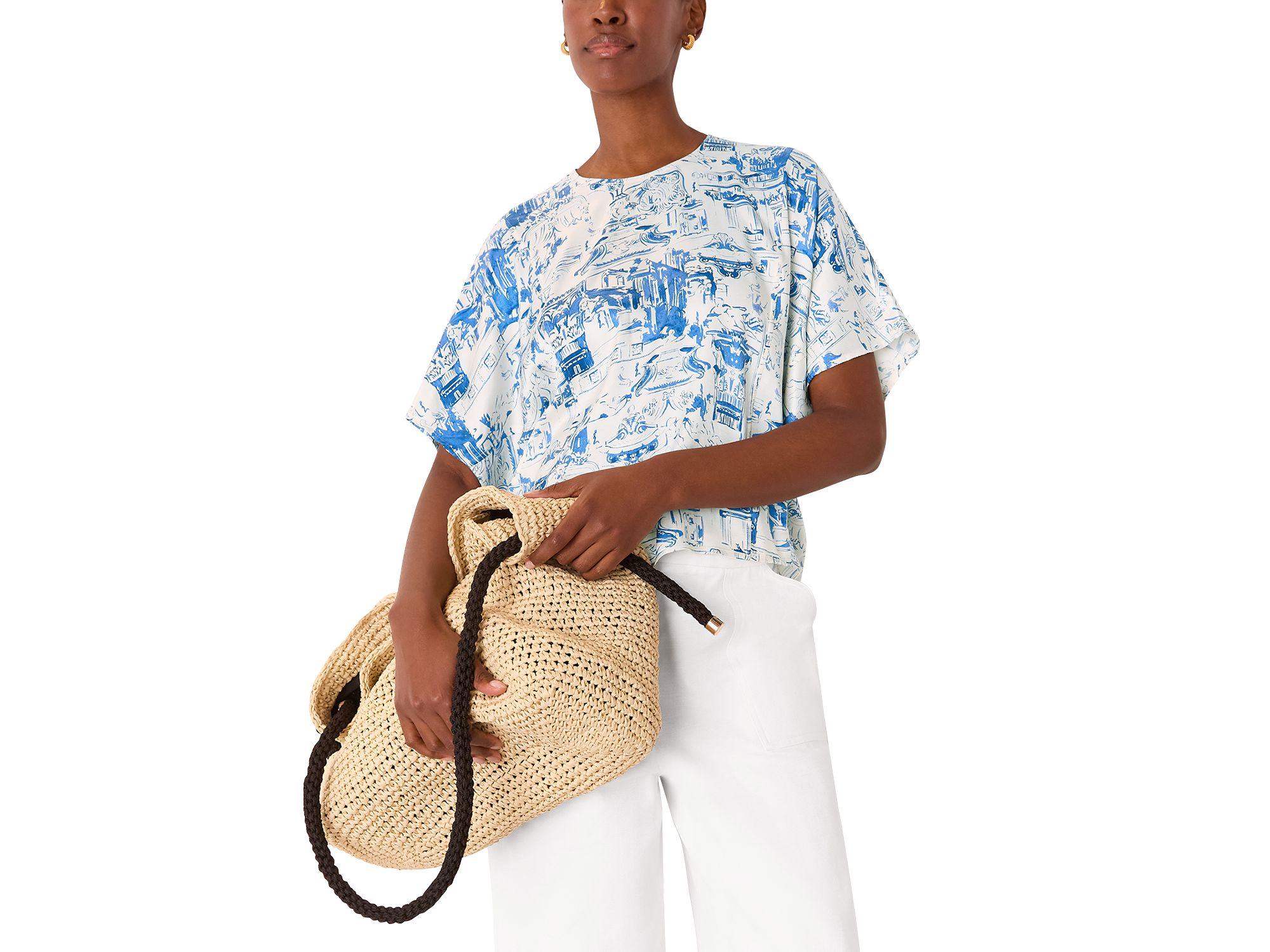 Rome Print Blouse — Image 3