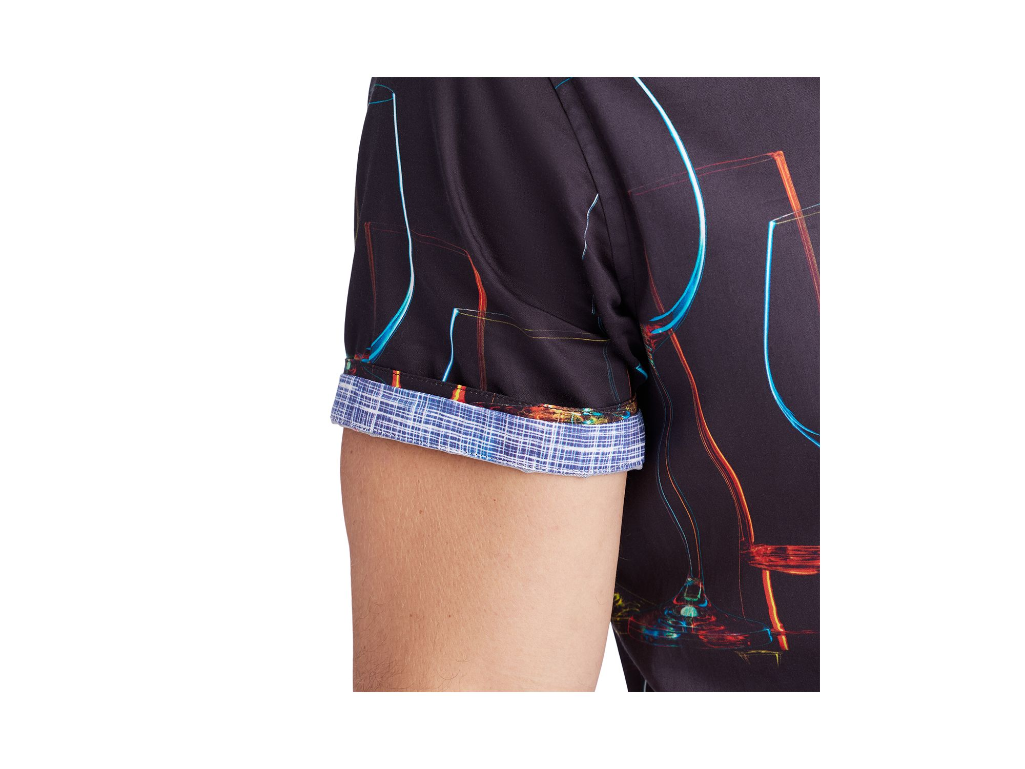 Neon Nights Short Sleeve Woven Shirt — Image 3