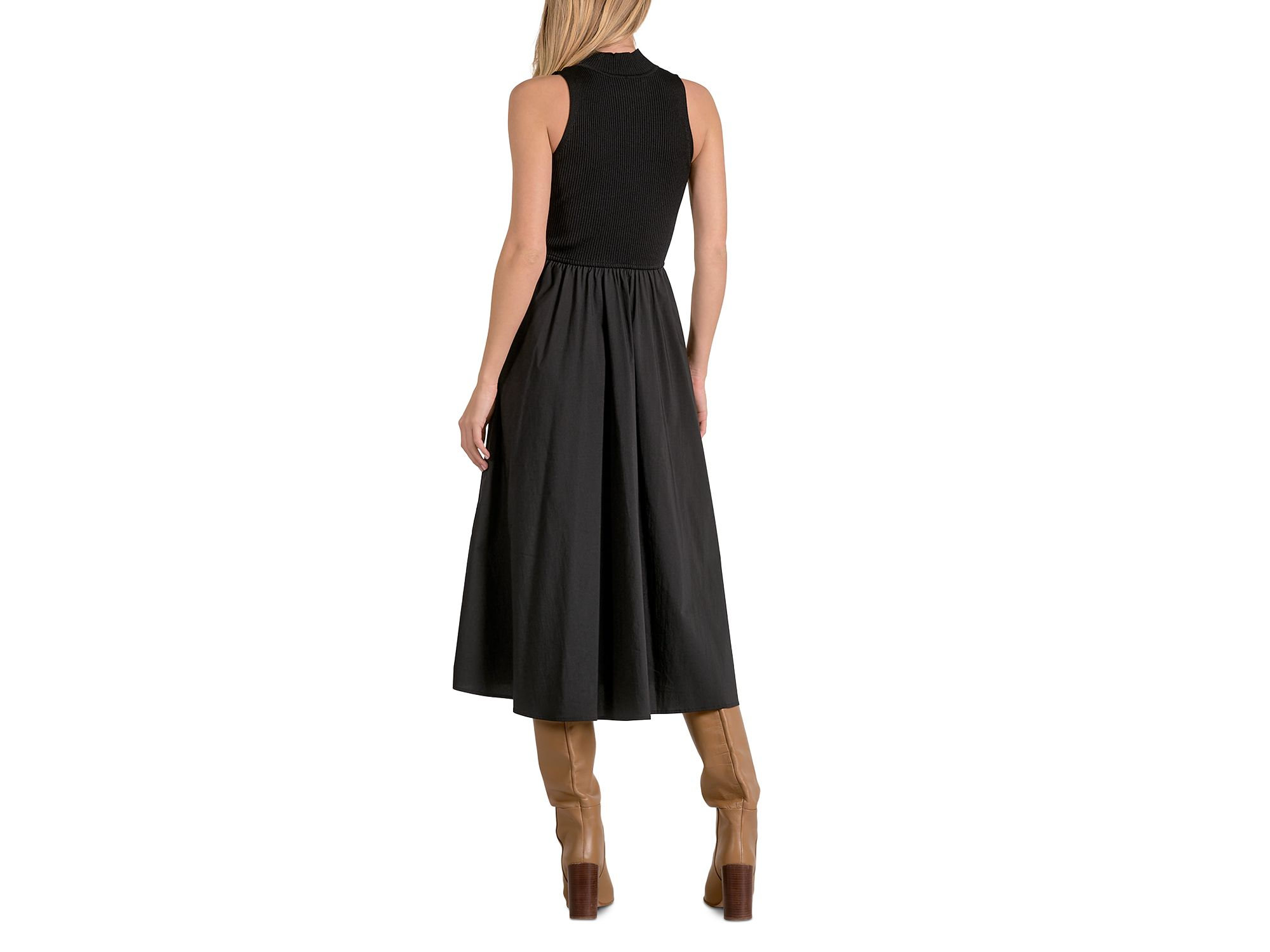 Mixed Media Midi Dress — Image 4