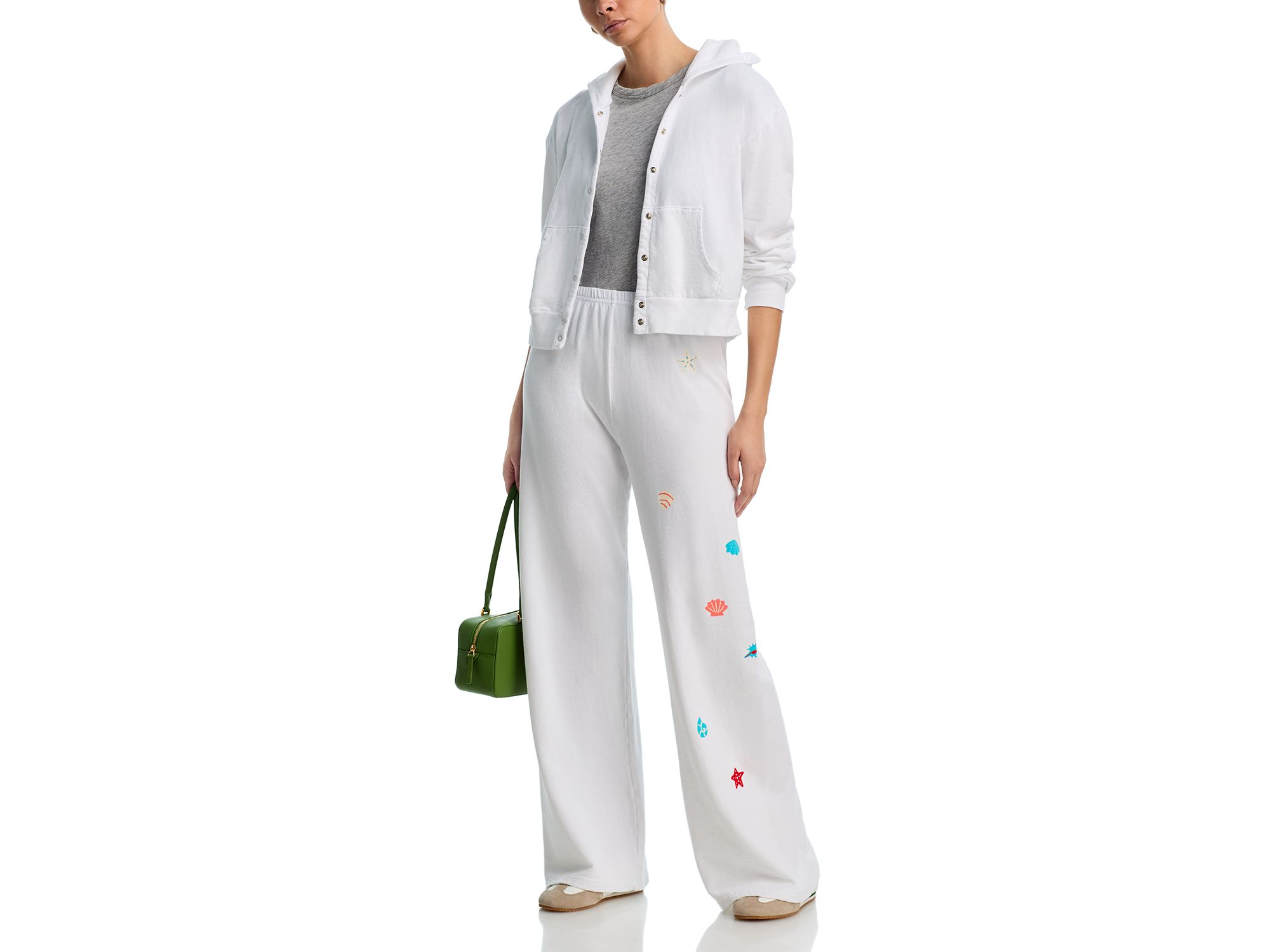 Macy Seashell Wide Leg Sweatpants - Exclusive — Image 3