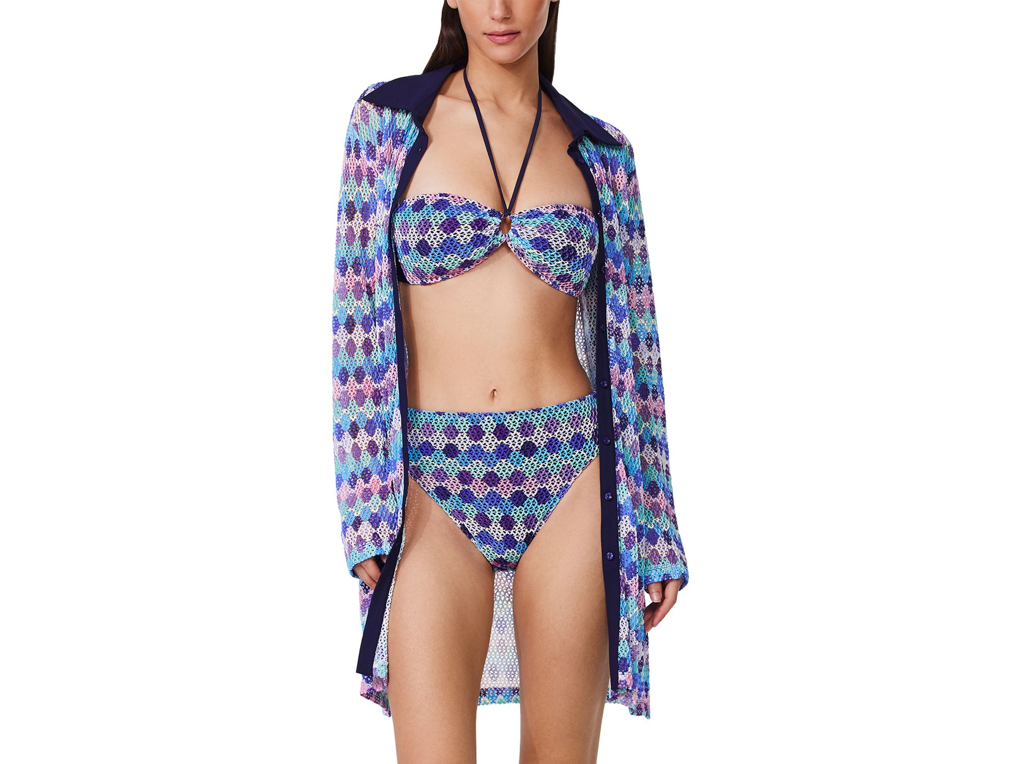 Long Sleeved Blouse Swim Cover Up — Image 5