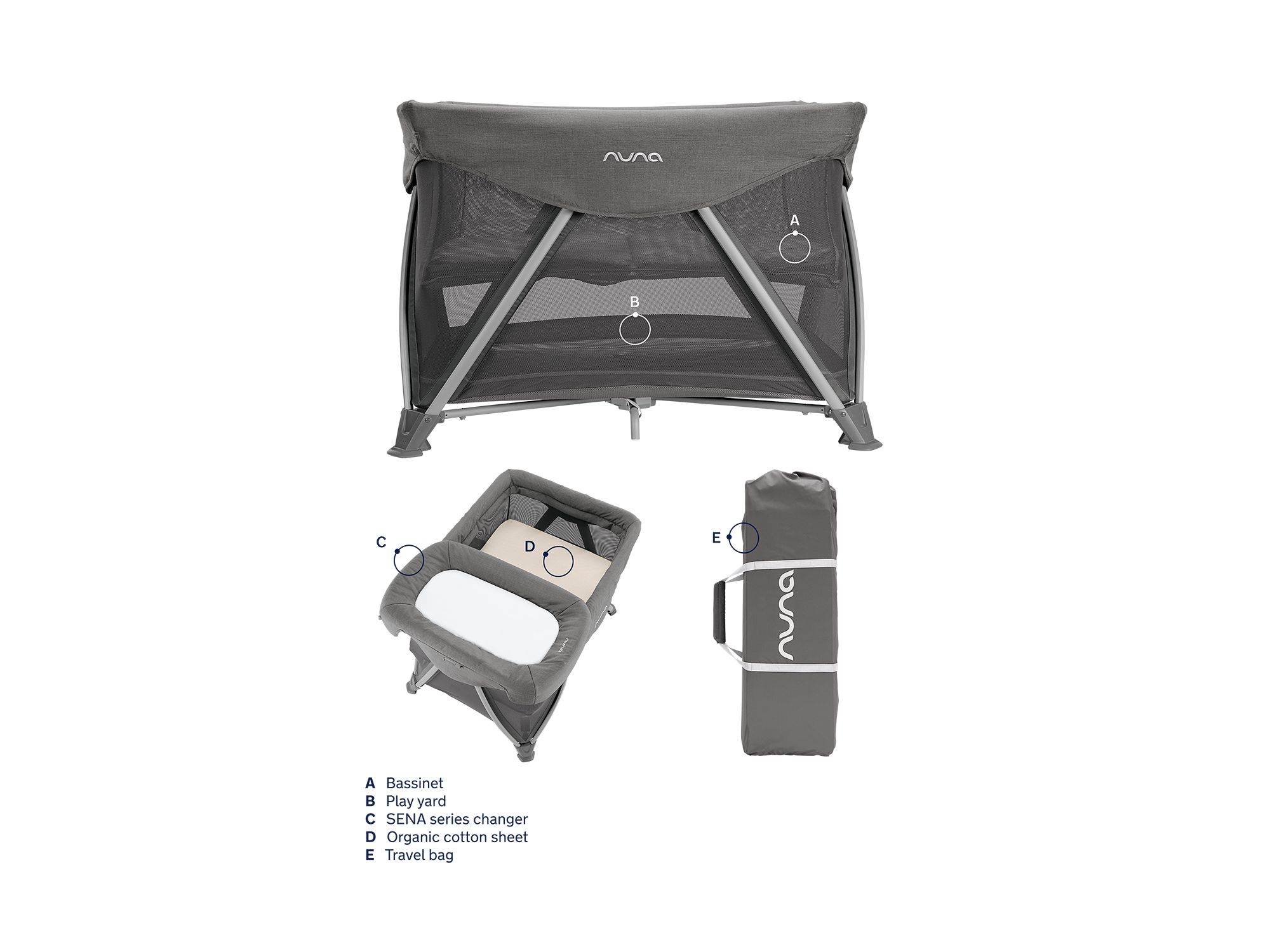 SENA™ aire Play Yard & Travel Crib + SENA™ series changer — Image 9