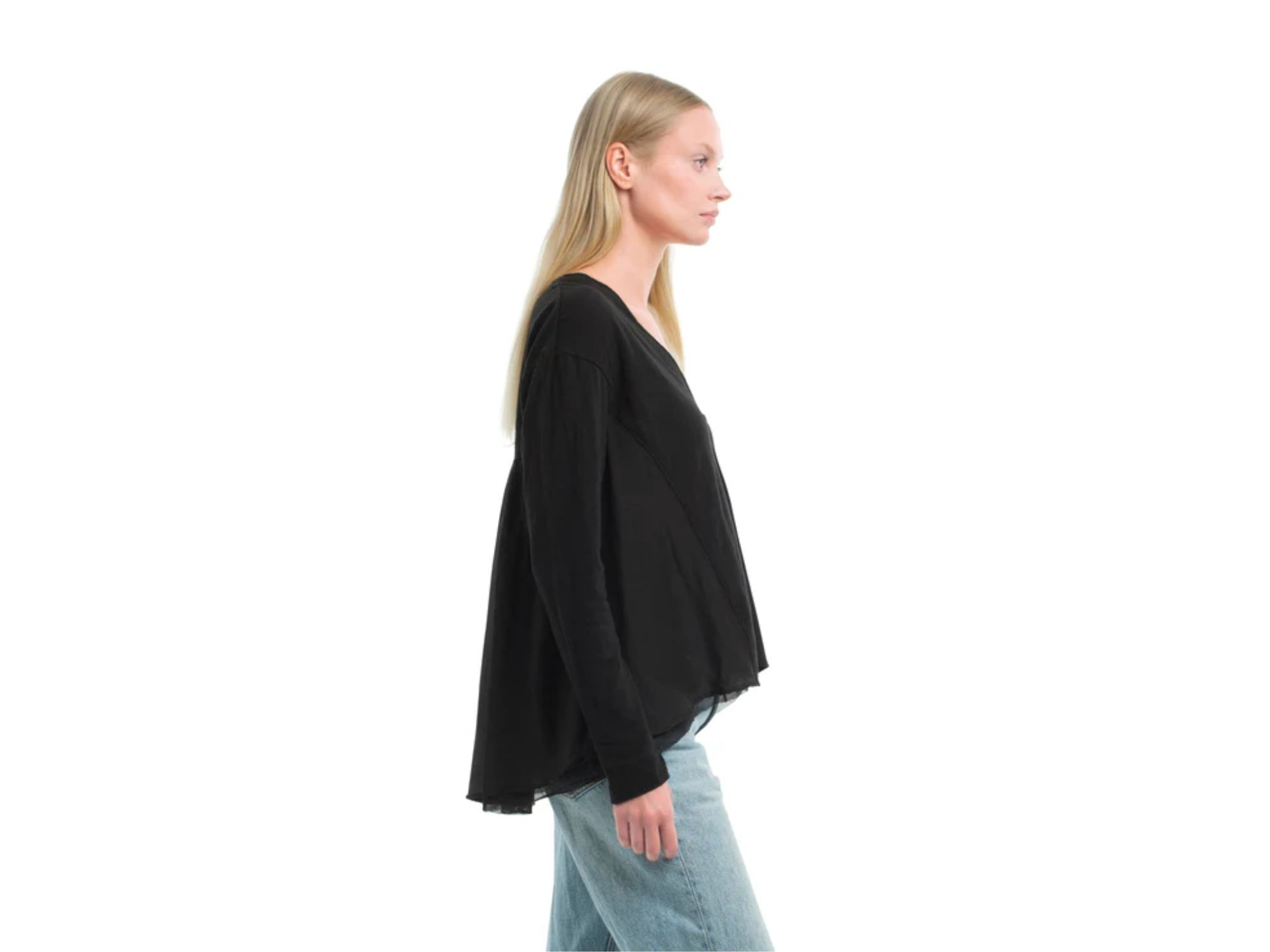 Button Front Mixed Cardigan — Image 4