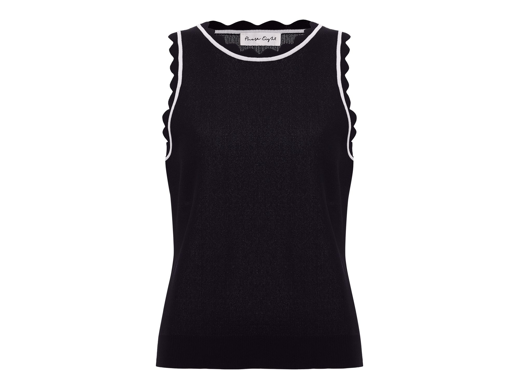 Liz Scalloped Edge Tank Top — Image 5