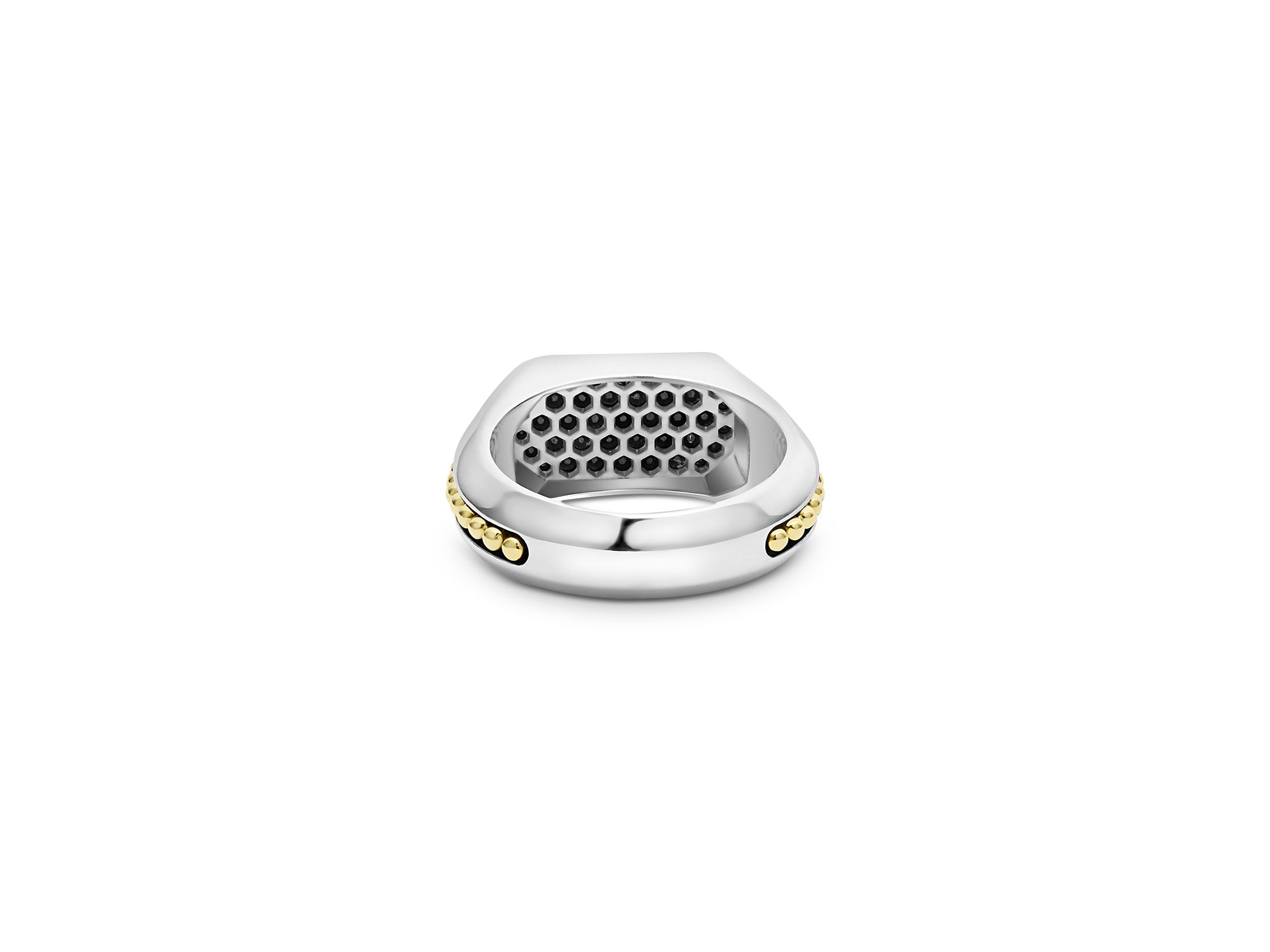 Anthem Two Tone Octagon Black Diamond Ring — Image 5