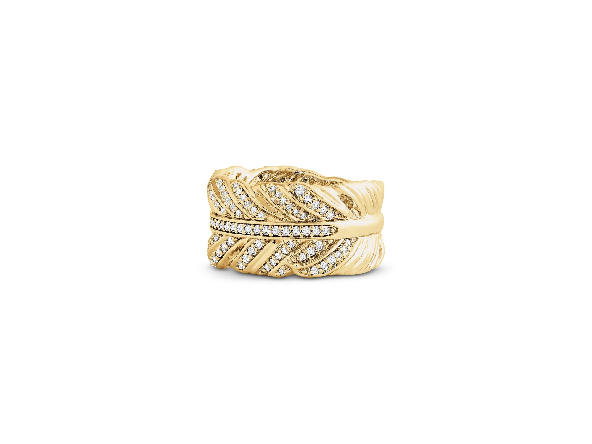 Feather Pavé Ring — Image 4