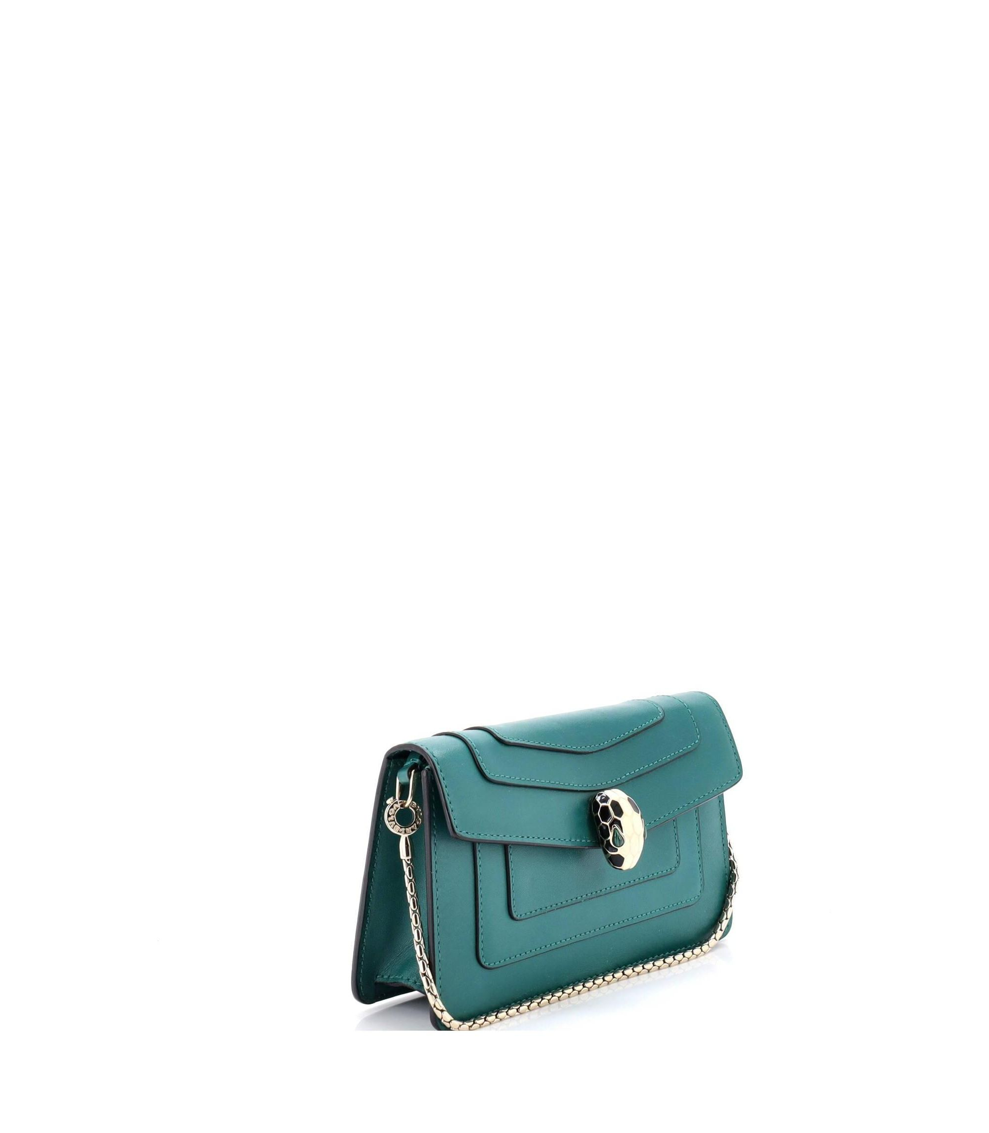 Mini Serpenti Forever Chain Clutch Leather — Image 5