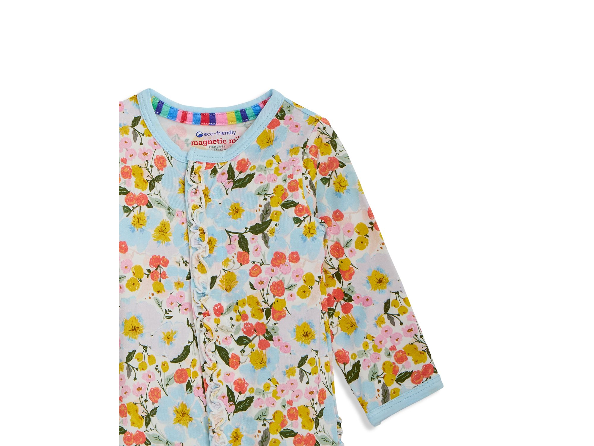 Girls' Seraphina Ruffled Magnetic Footie - Baby — Image 3