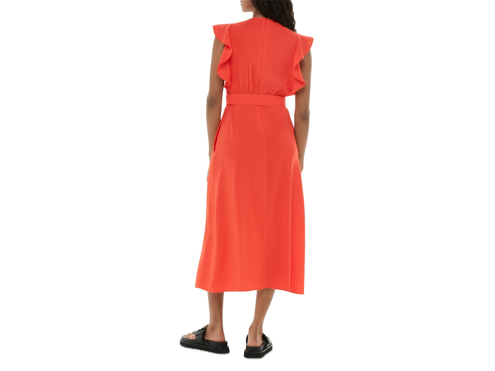 Sophie Belted Flutter Sleeve Midi Dress — Image 3