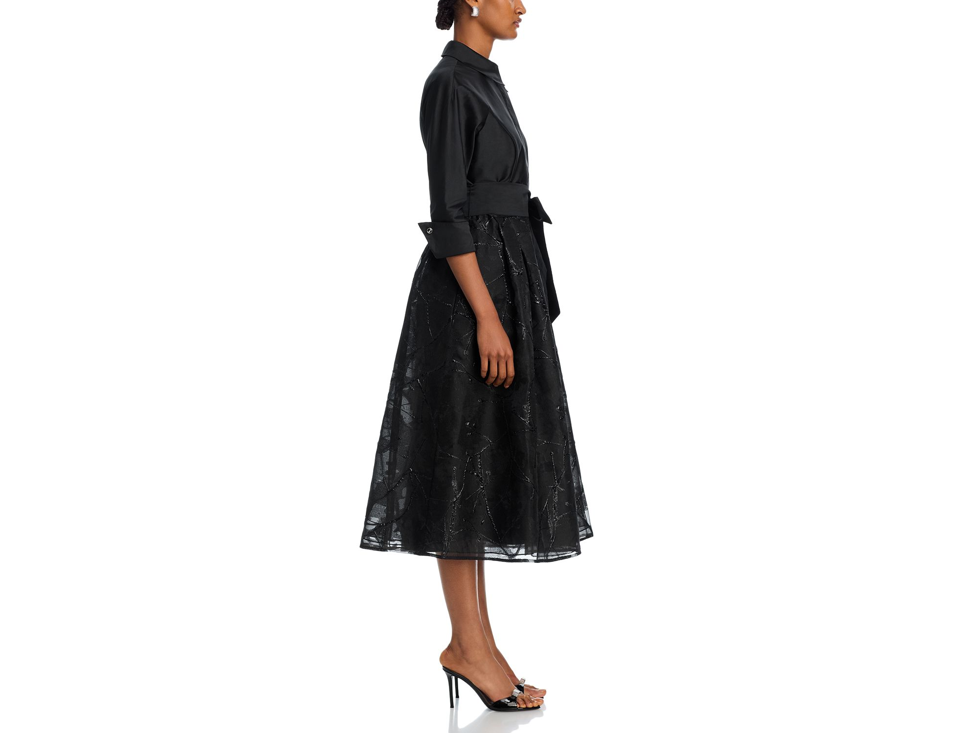 Mixed Media Shirt Dress — Image 6