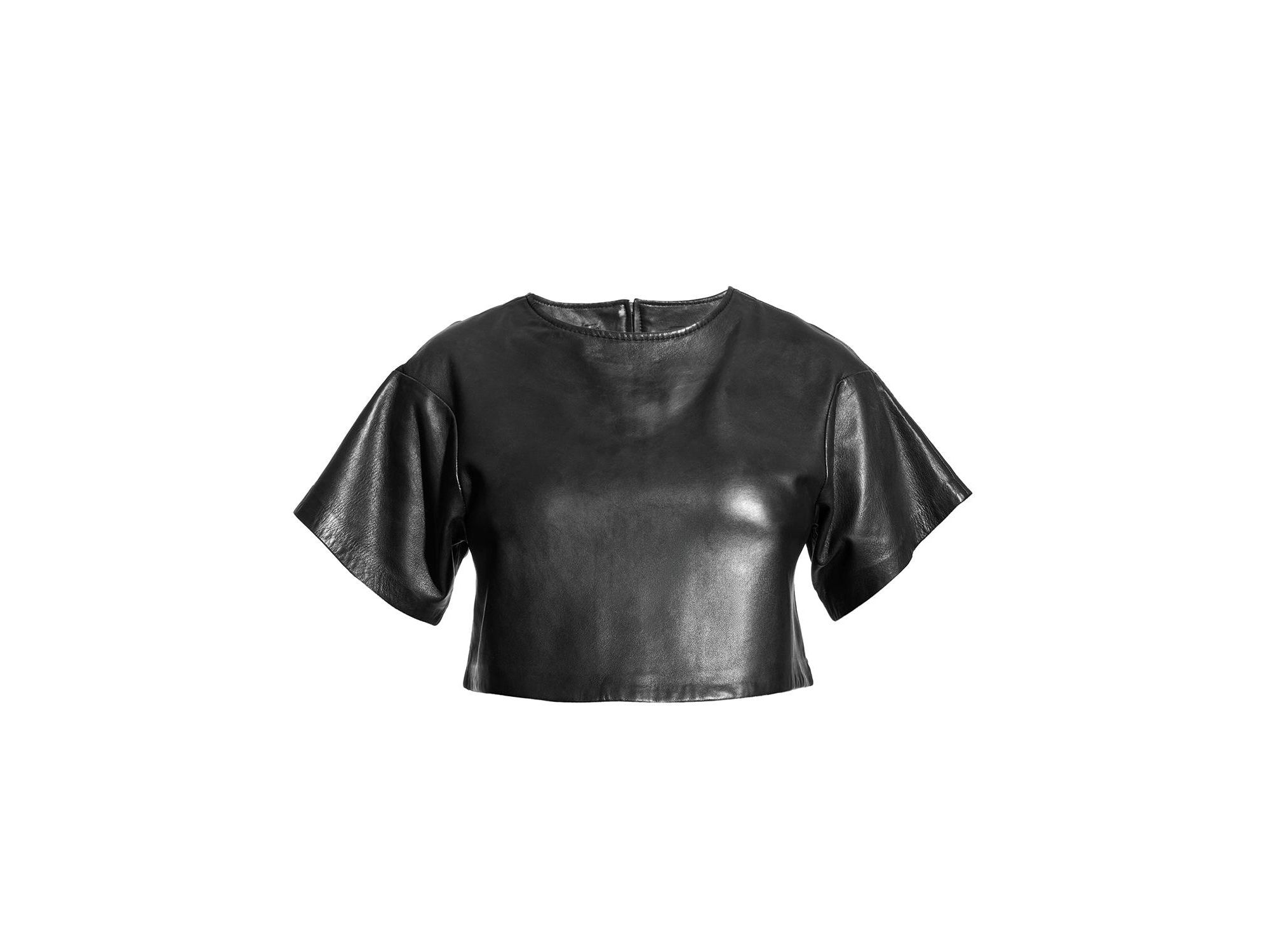 Beck Upcycled Leather Tee — Image 3