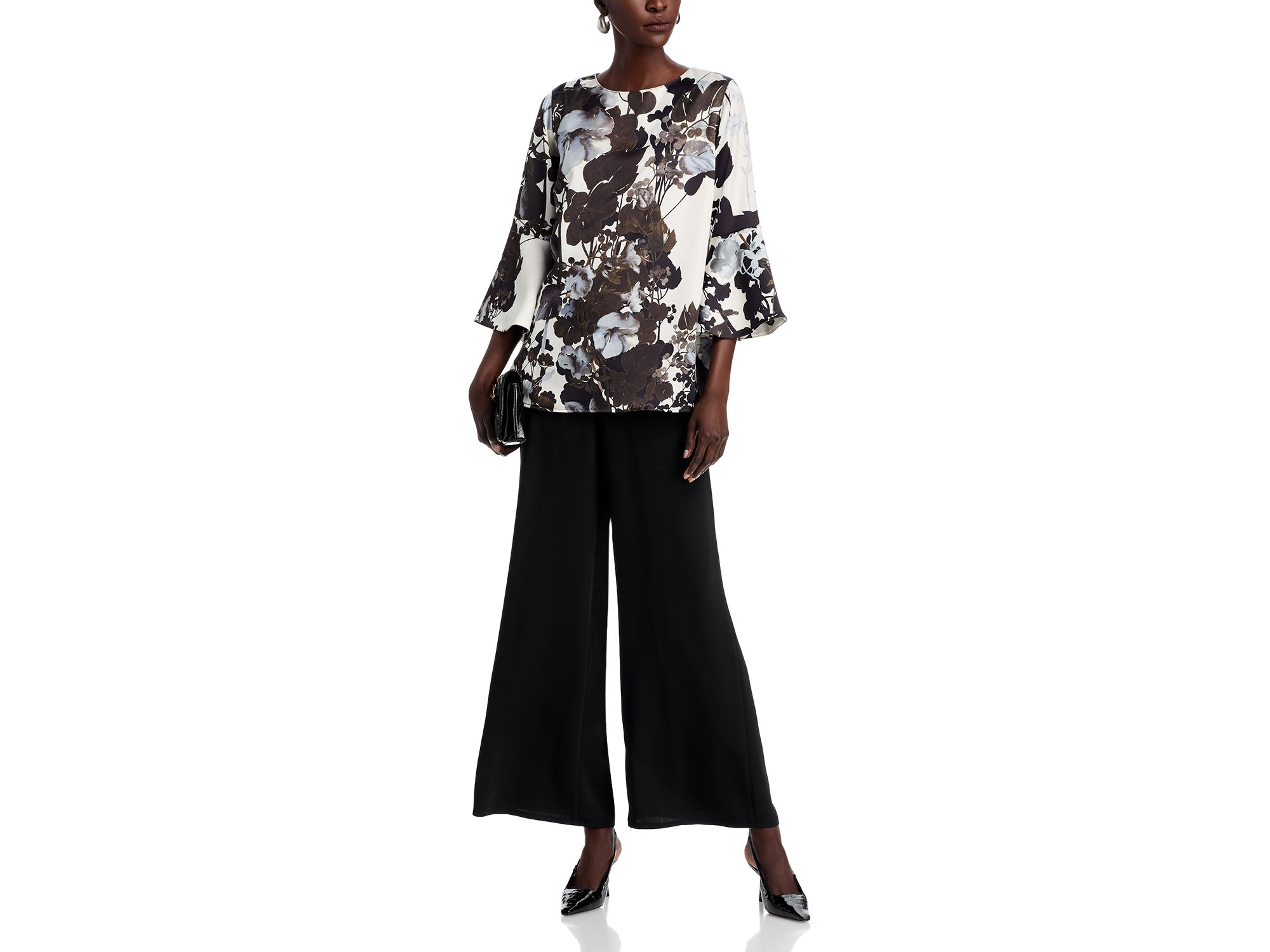 Crepe Wide Leg Pants — Image 4